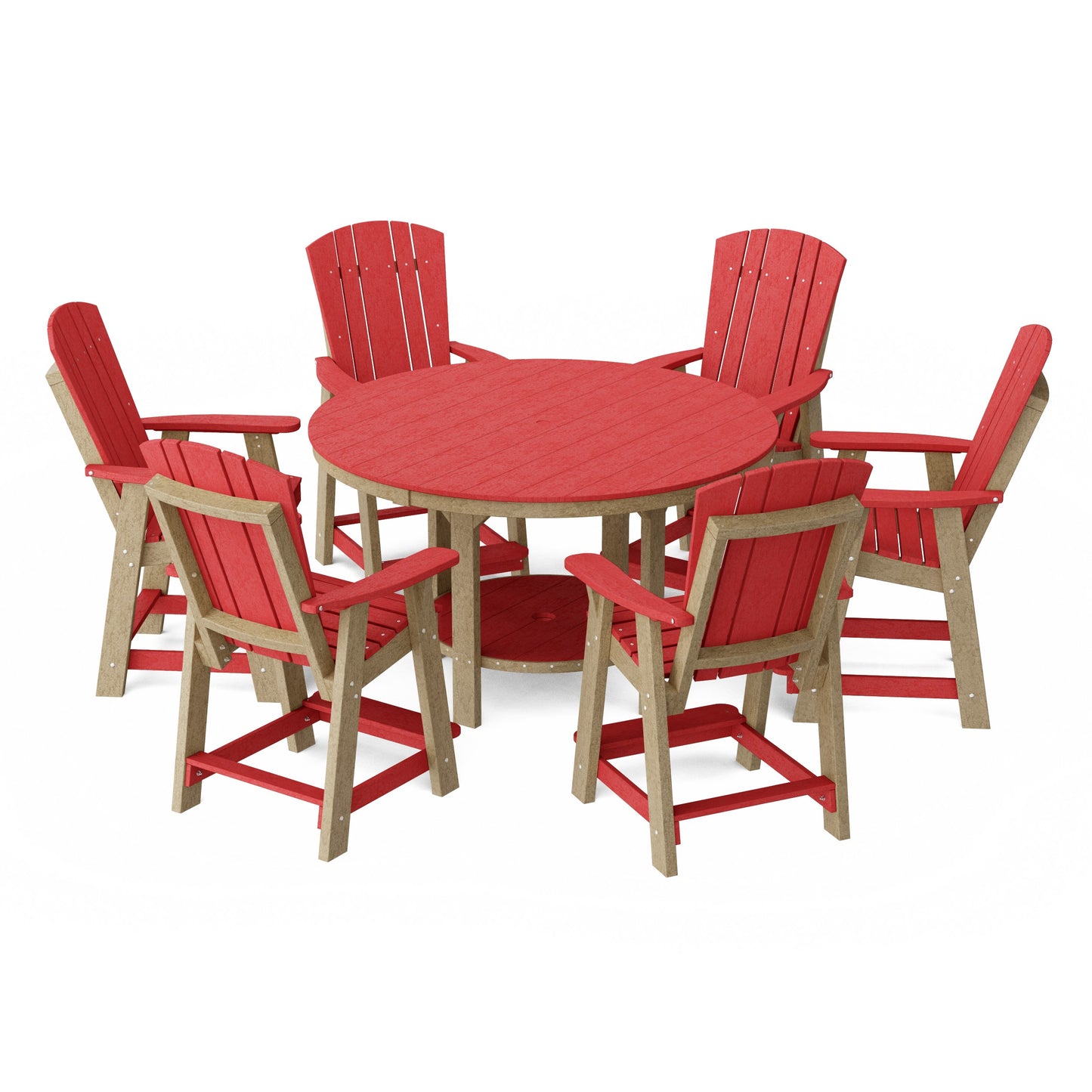 Heritage 7-Piece Round Counter Height Dining Set