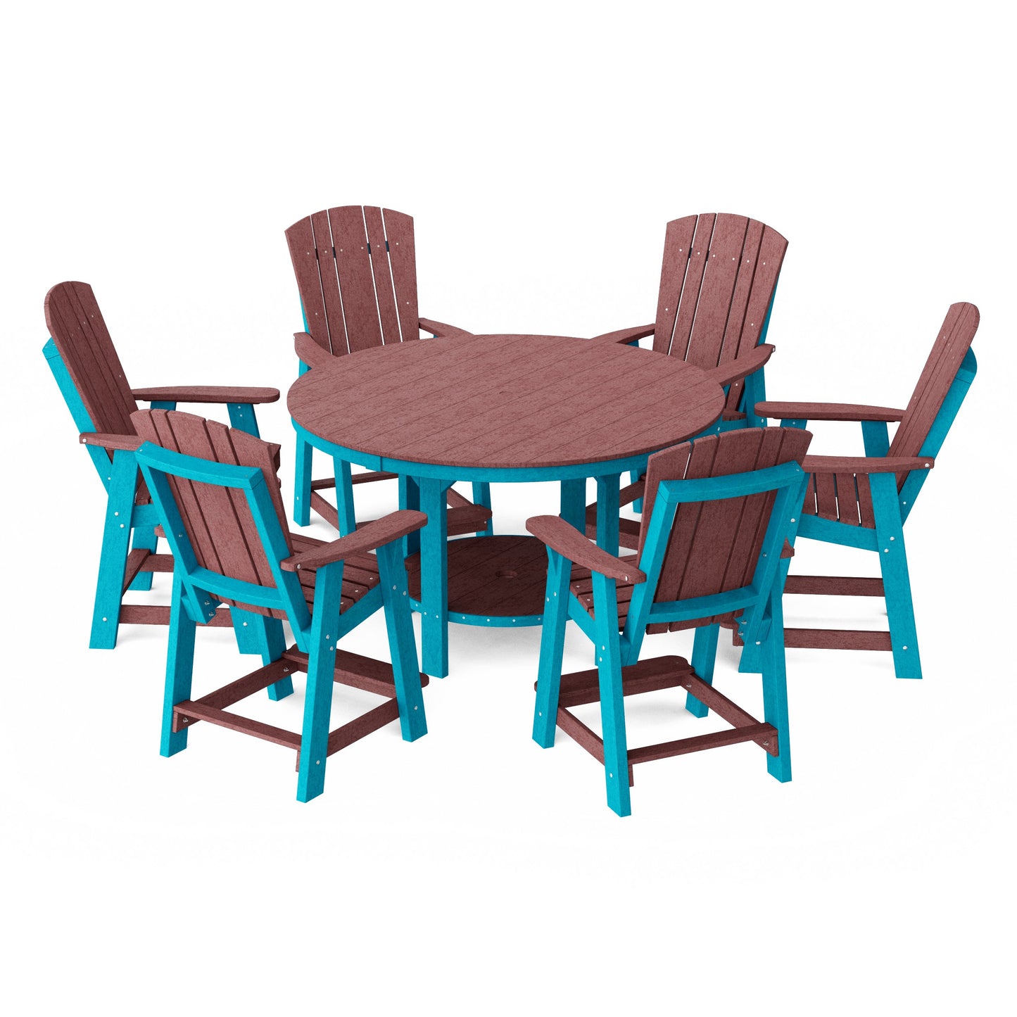 Heritage 7-Piece Round Counter Height Dining Set