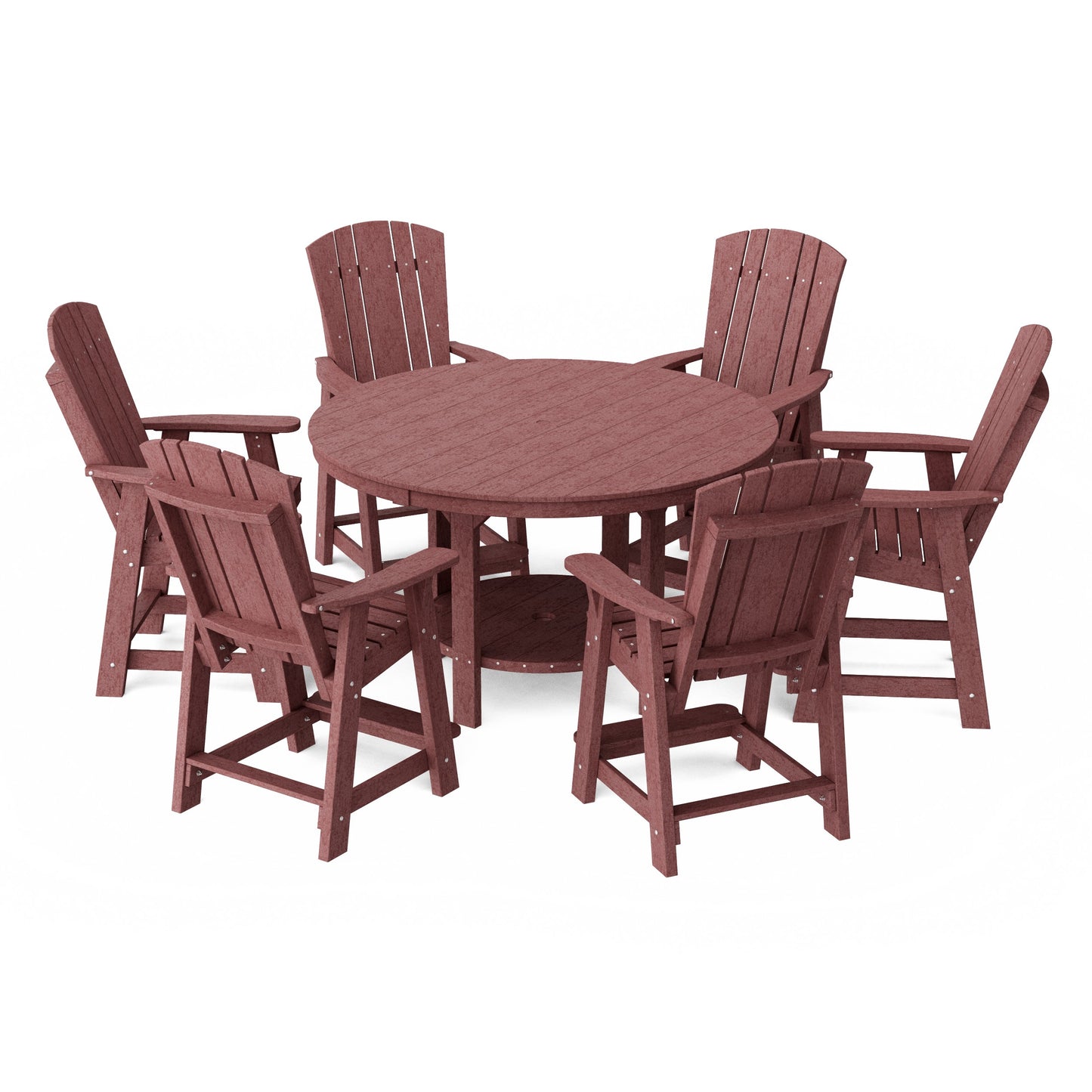 Heritage 7-Piece Round Counter Height Dining Set