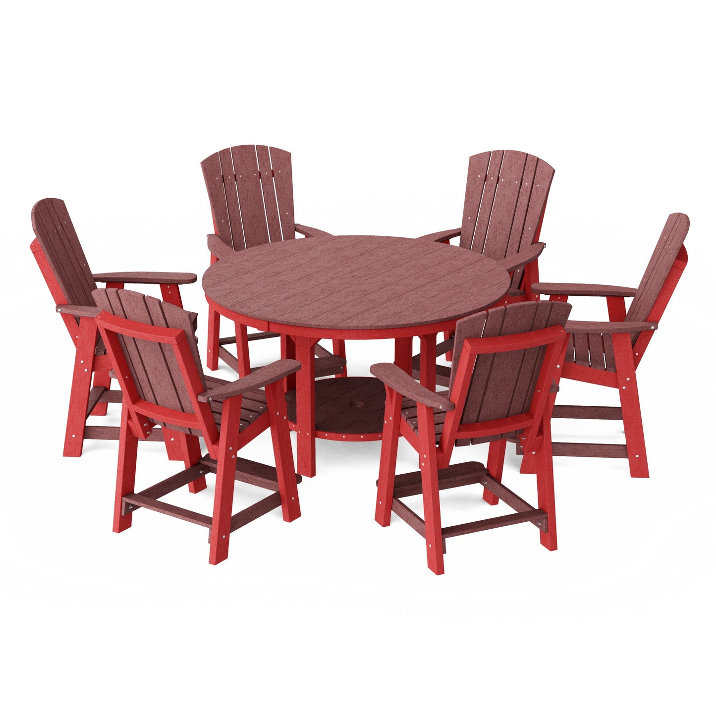 Heritage 7-Piece Round Counter Height Dining Set