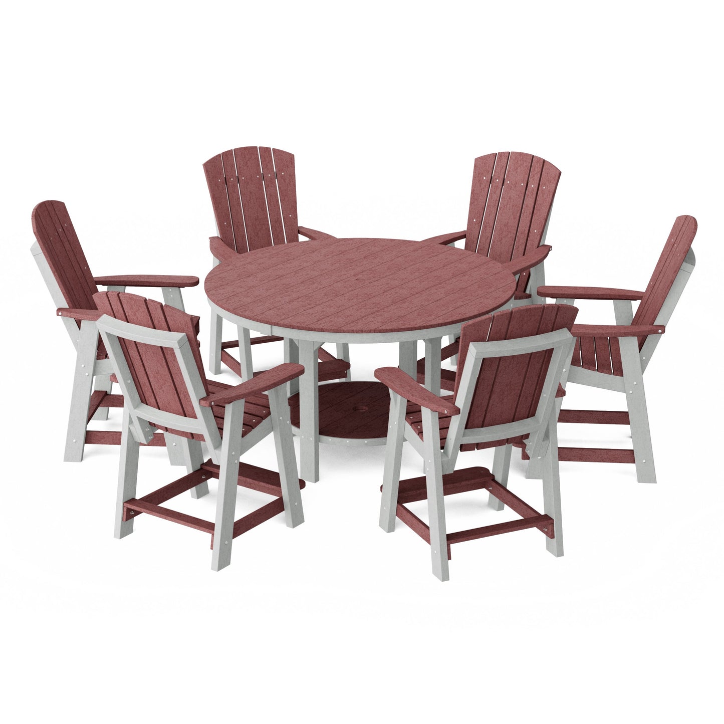Heritage 7-Piece Round Counter Height Dining Set
