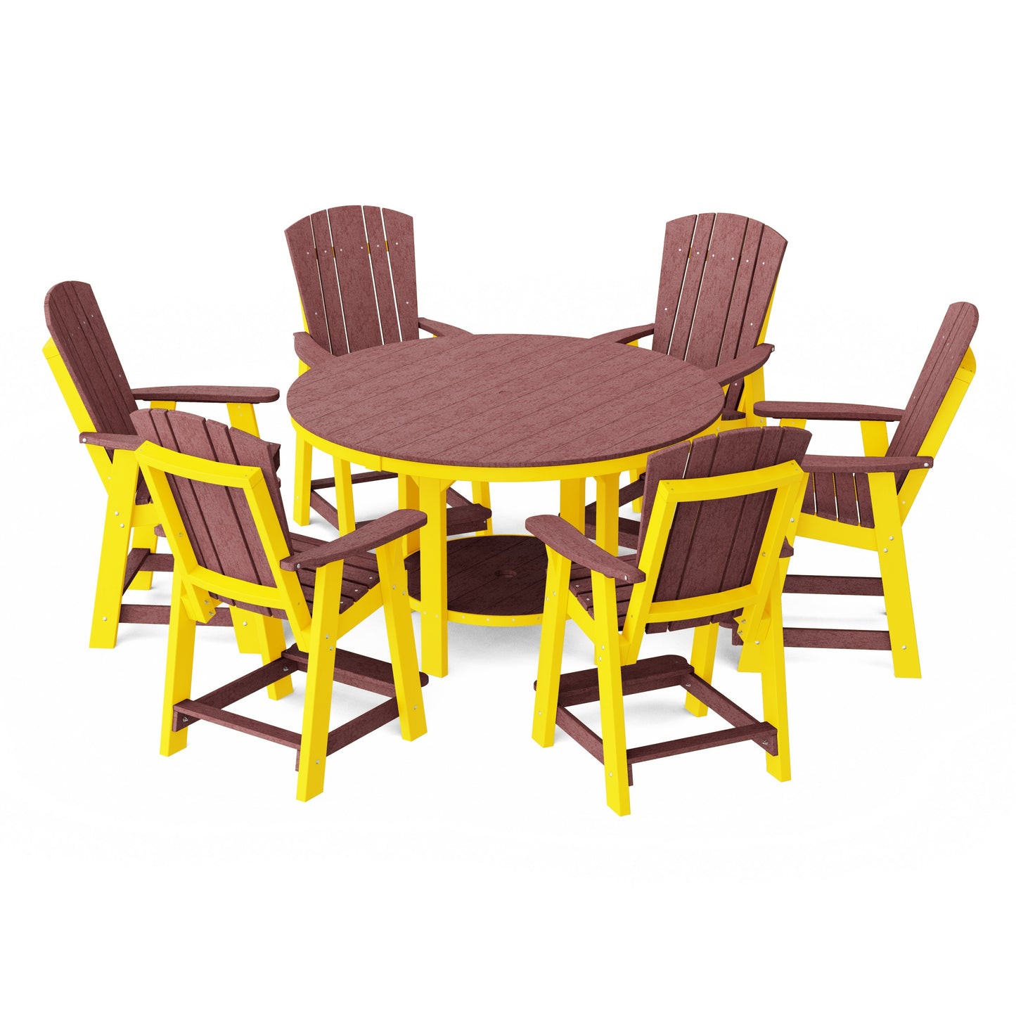 Heritage 7-Piece Round Counter Height Dining Set