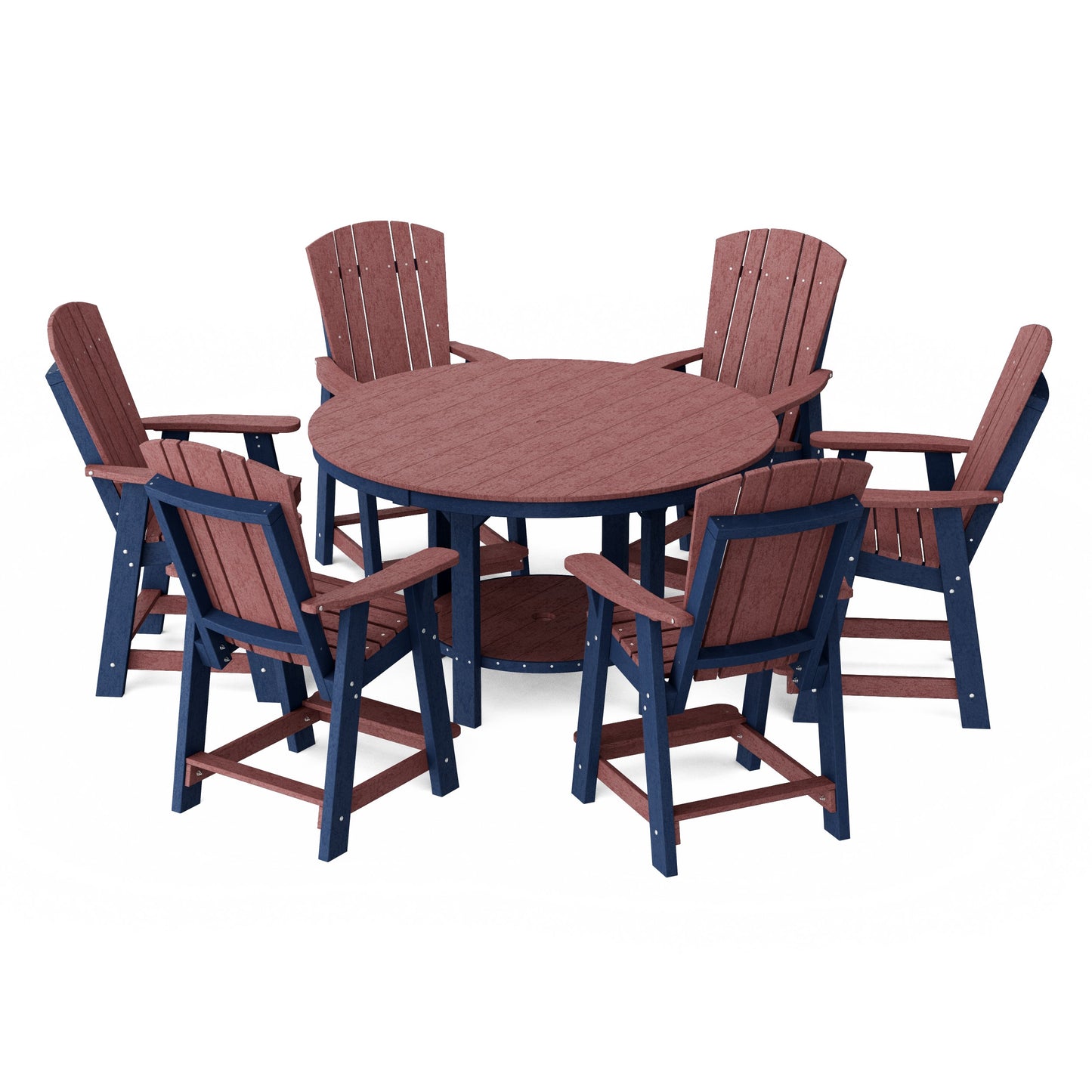 Heritage 7-Piece Round Counter Height Dining Set