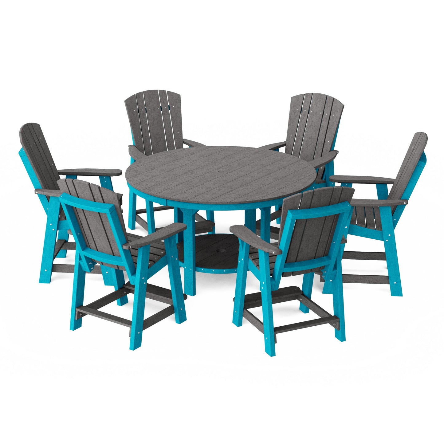Heritage 7-Piece Round Counter Height Dining Set