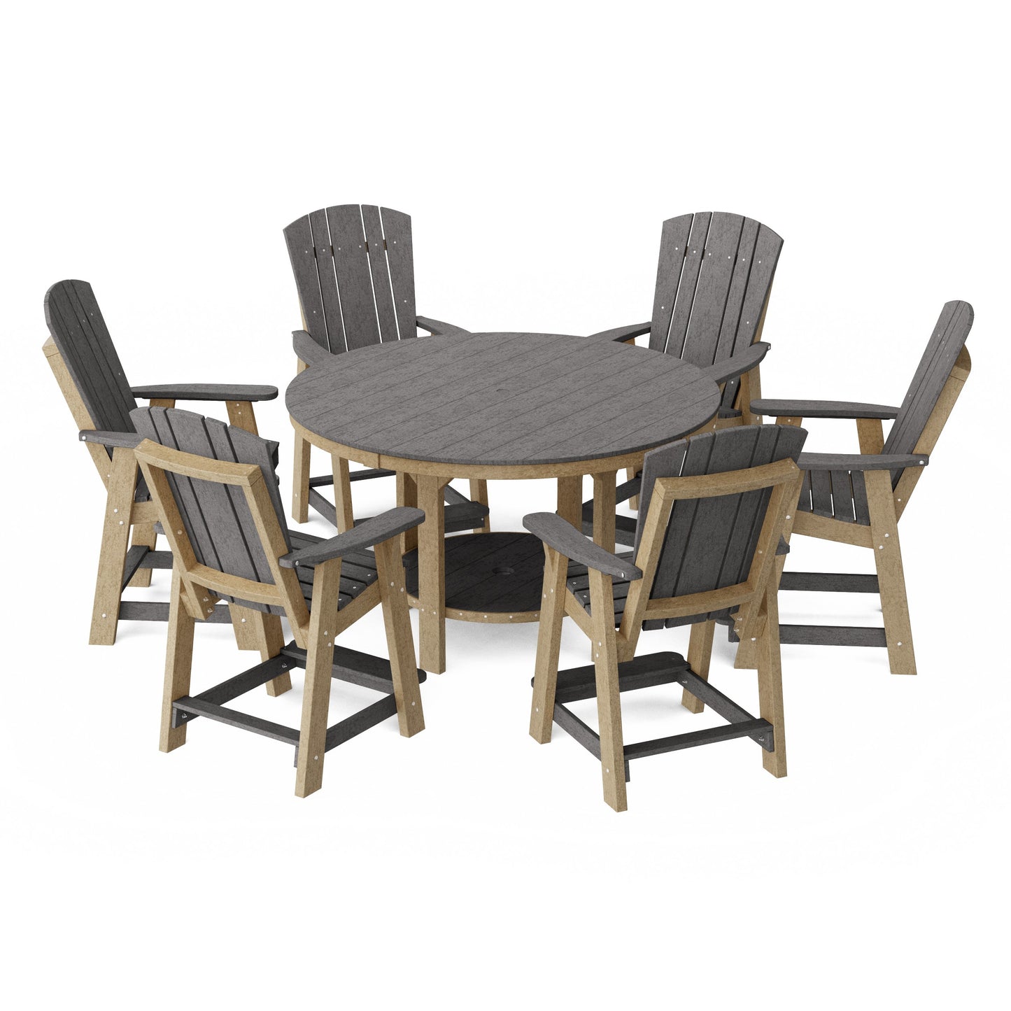 Heritage 7-Piece Round Counter Height Dining Set