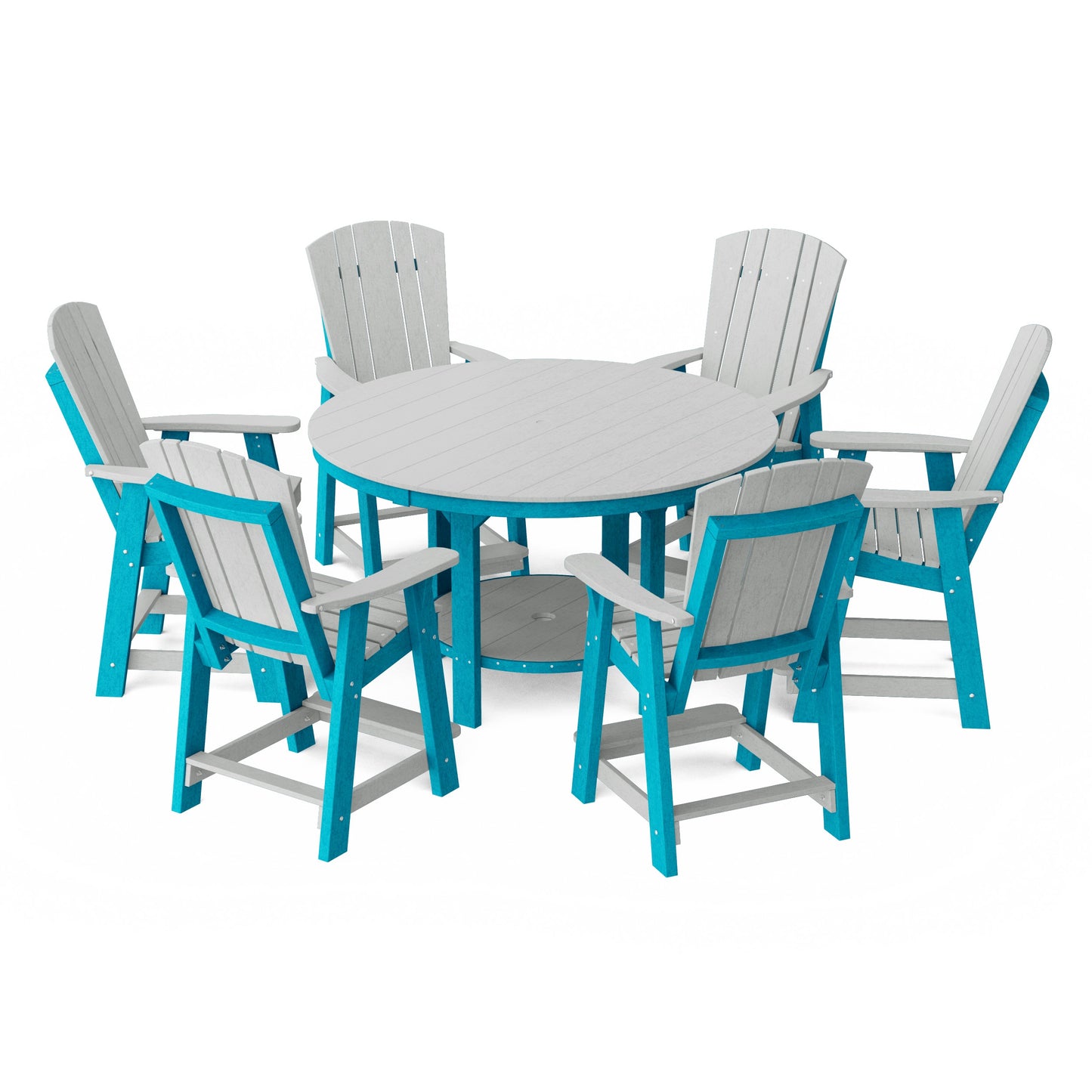 Heritage 7-Piece Round Counter Height Dining Set