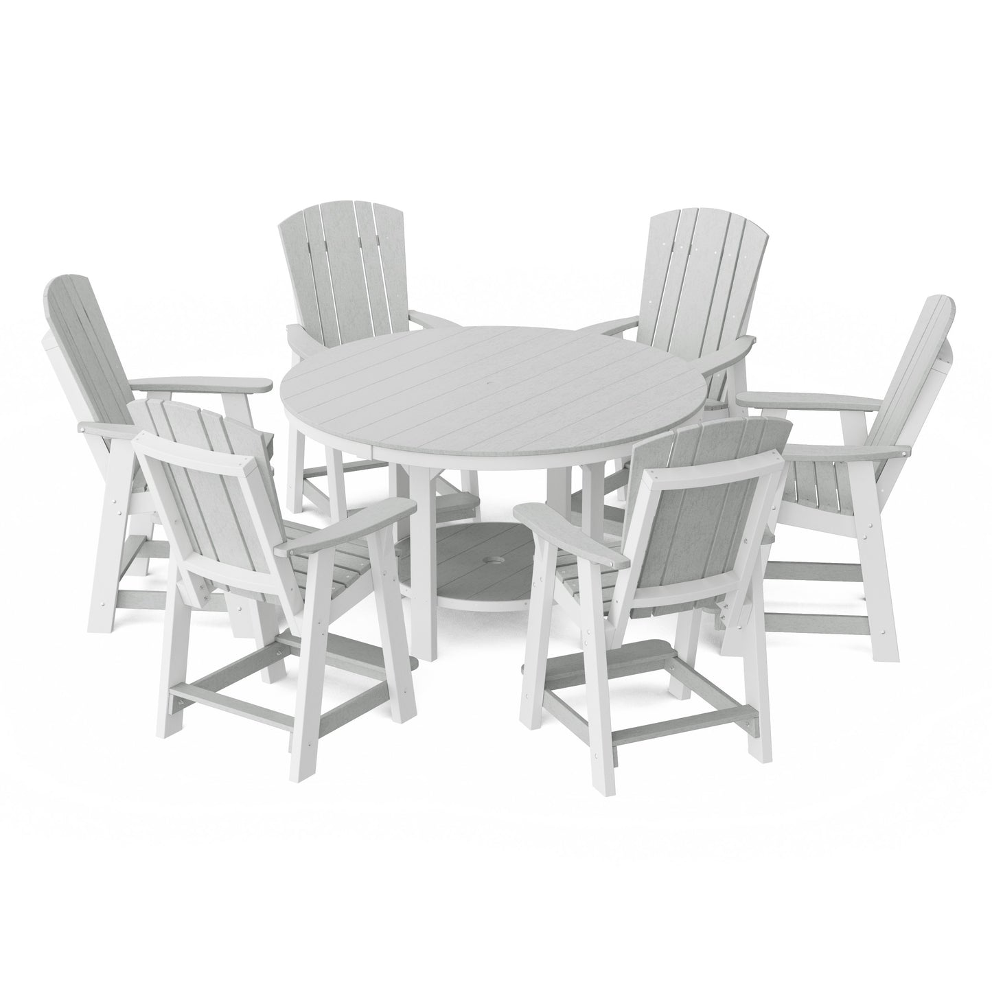 Heritage 7-Piece Round Counter Height Dining Set