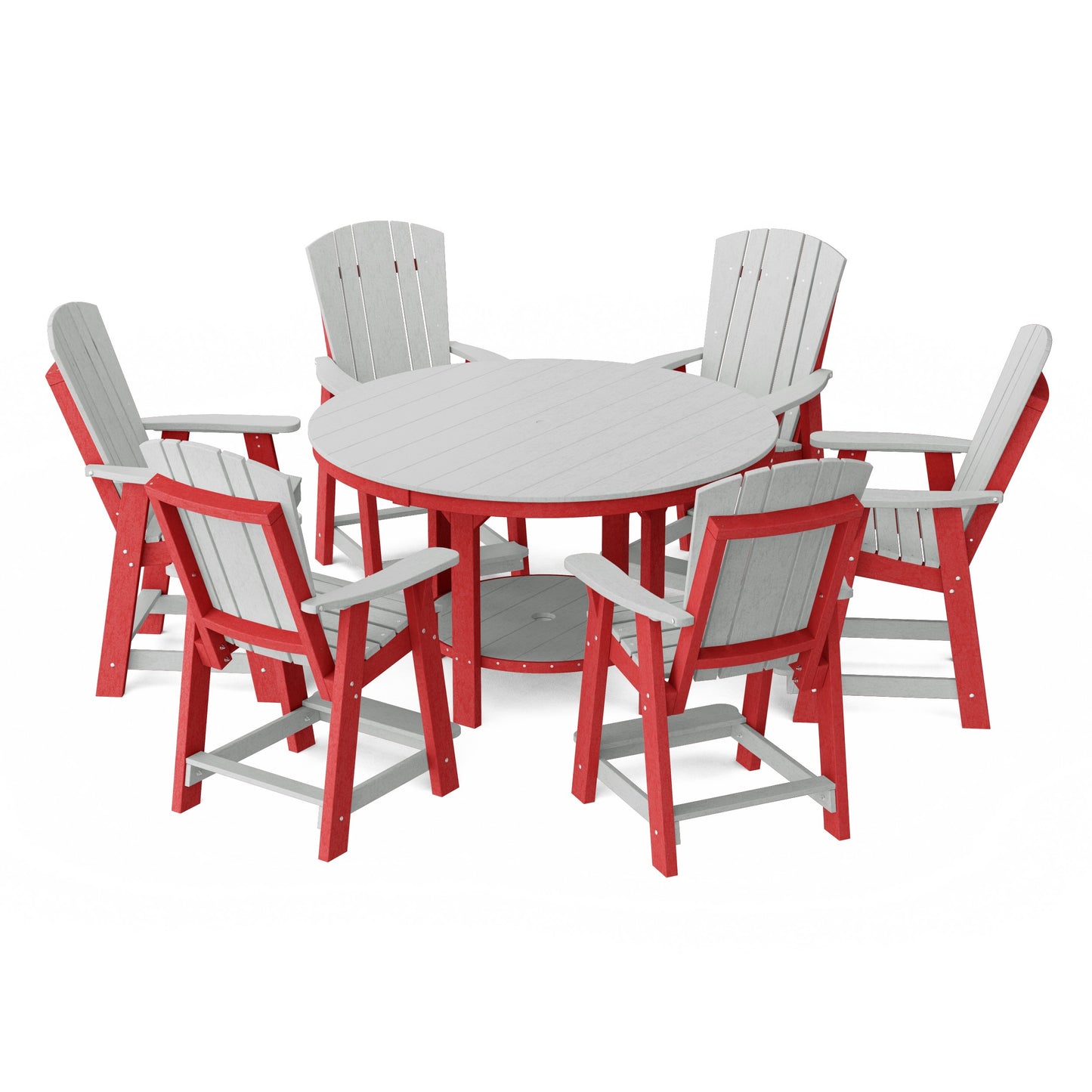 Heritage 7-Piece Round Counter Height Dining Set
