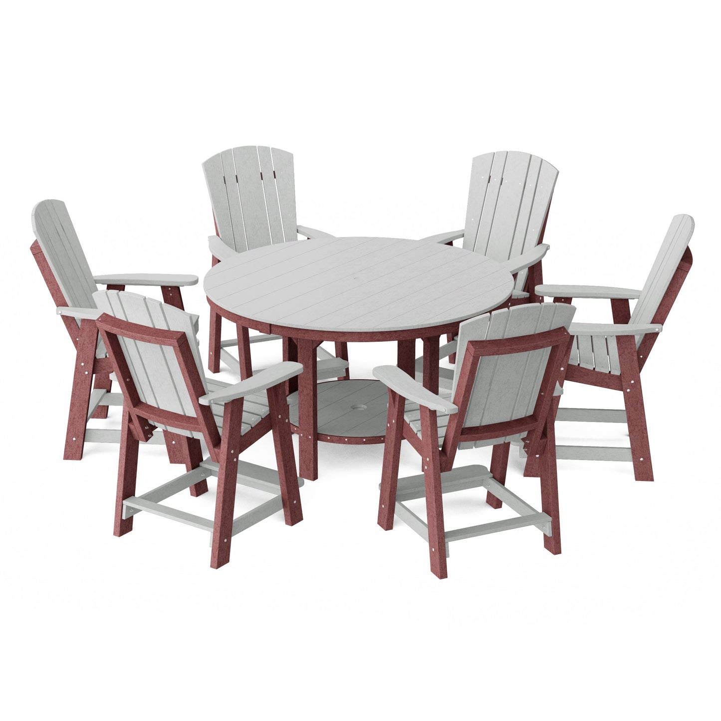 Heritage 7-Piece Round Counter Height Dining Set