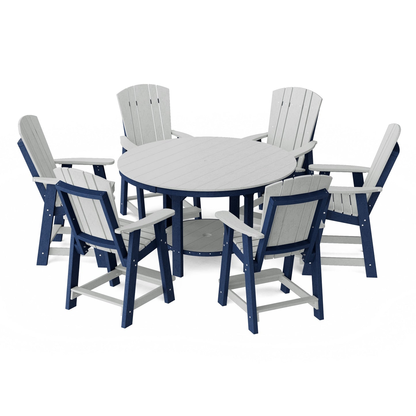 Heritage 7-Piece Round Counter Height Dining Set