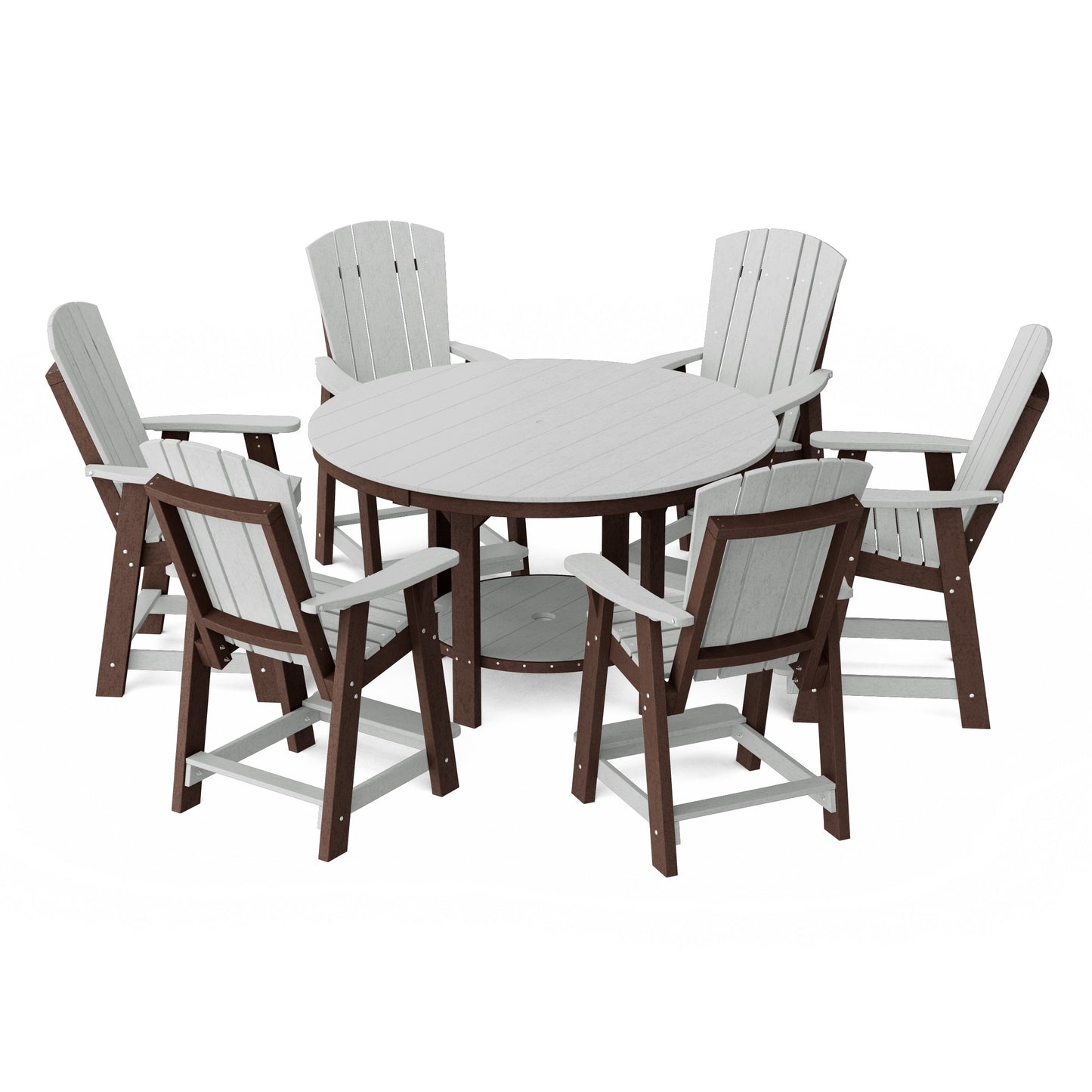 Heritage 7-Piece Round Counter Height Dining Set