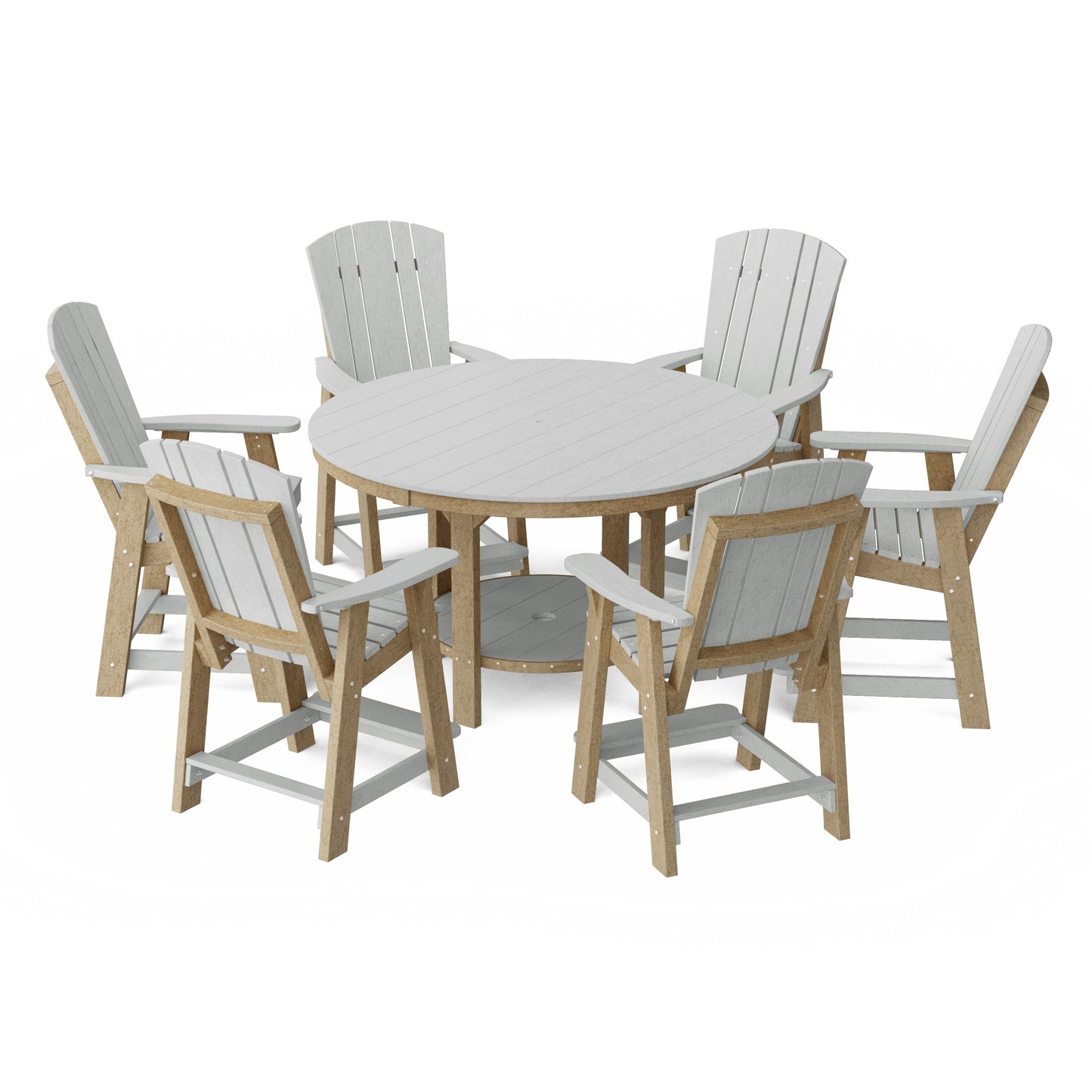 Heritage 7-Piece Round Counter Height Dining Set