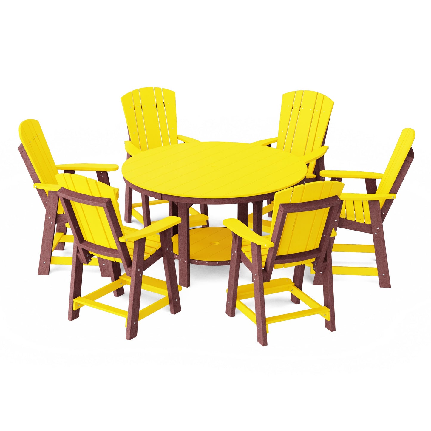 Heritage 7-Piece Round Counter Height Dining Set
