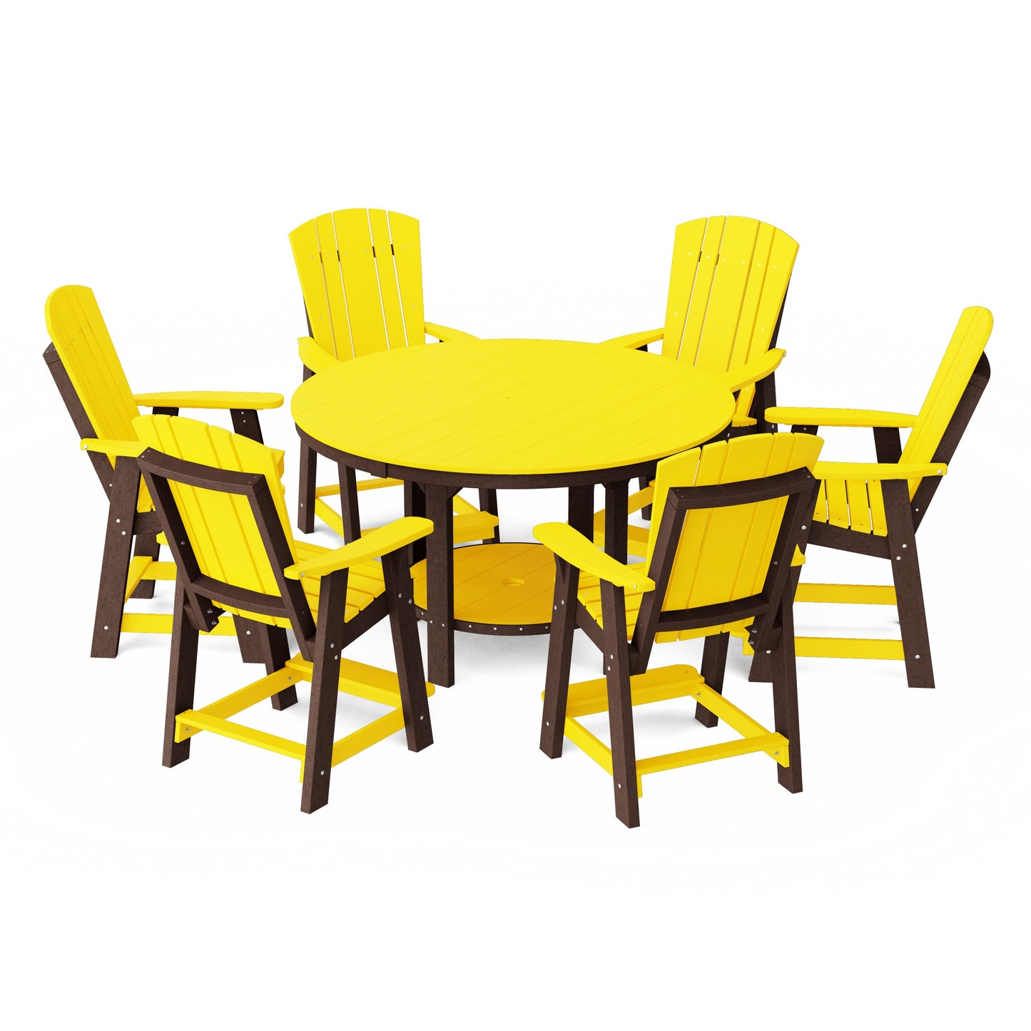 Heritage 7-Piece Round Counter Height Dining Set