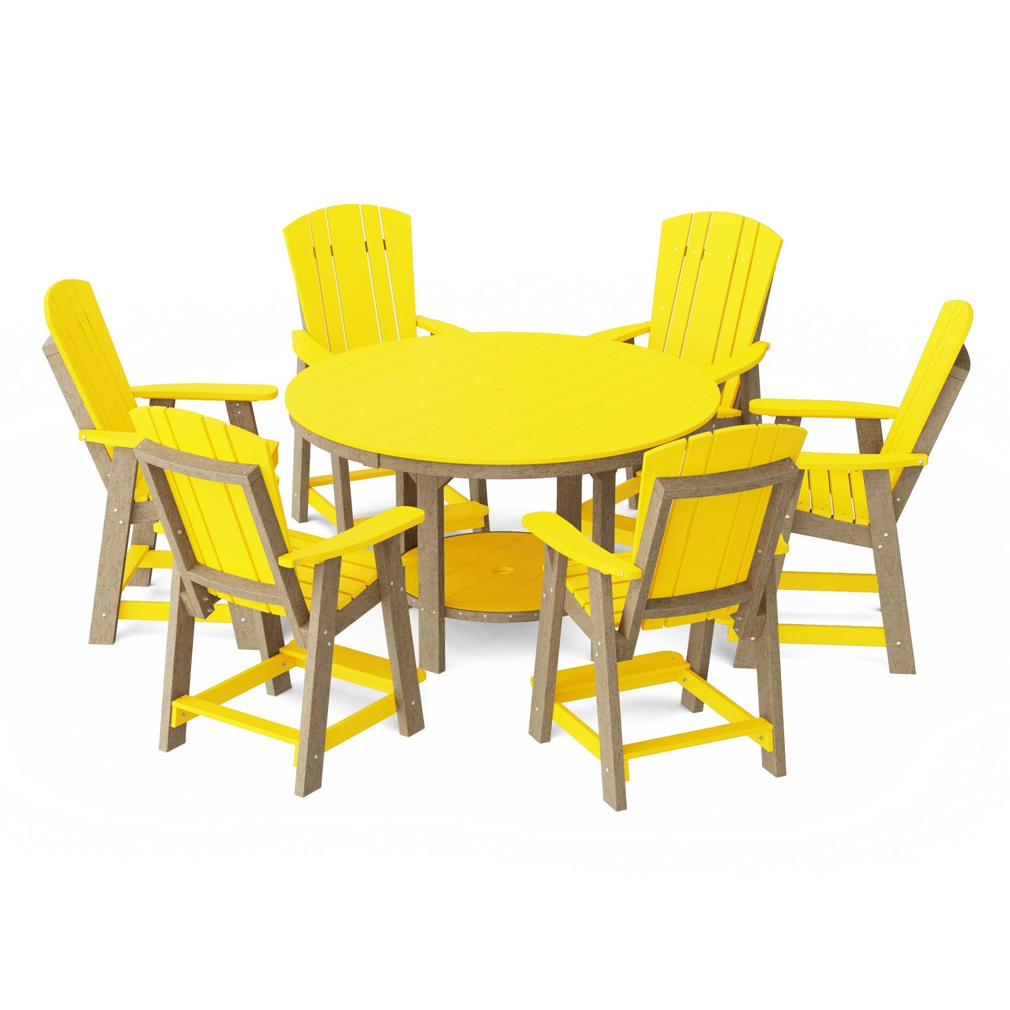 Heritage 7-Piece Round Counter Height Dining Set