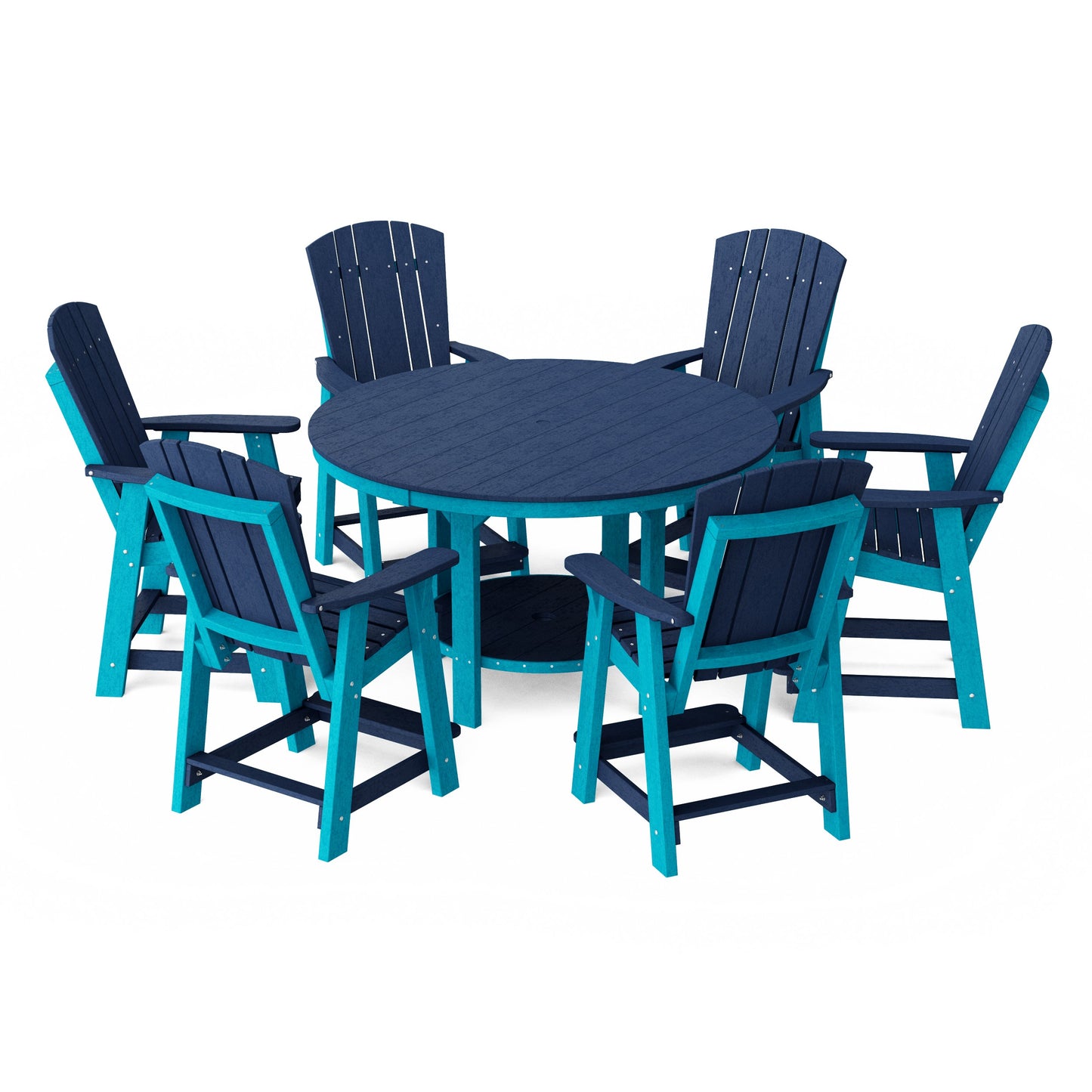 Heritage 7-Piece Round Counter Height Dining Set