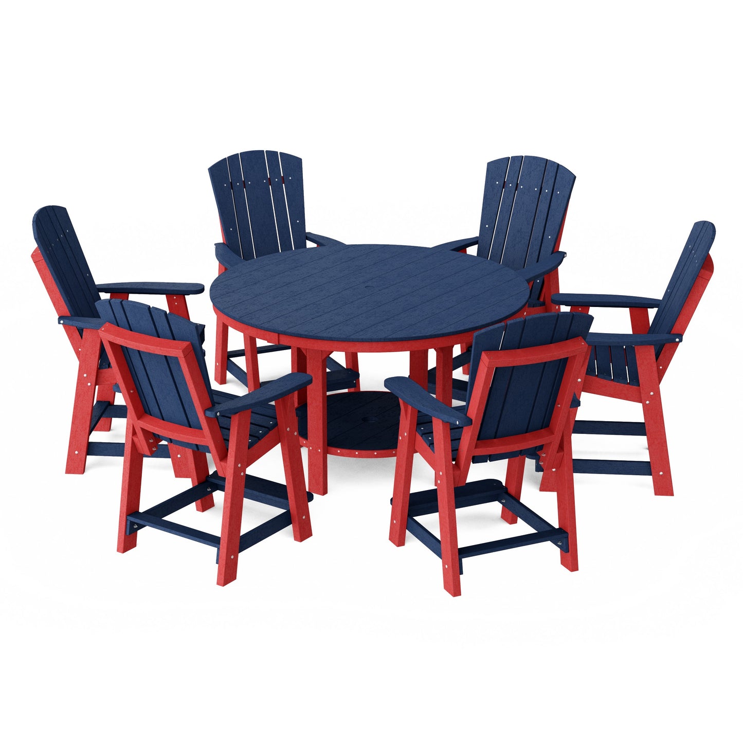 Heritage 7-Piece Round Counter Height Dining Set