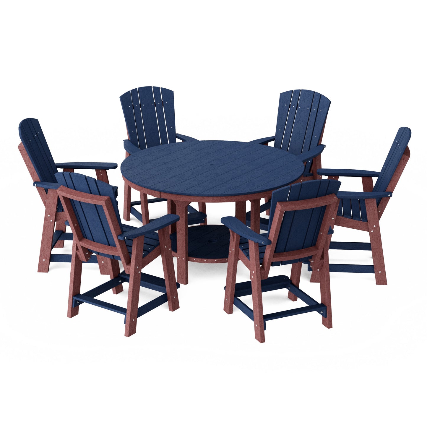 Heritage 7-Piece Round Counter Height Dining Set
