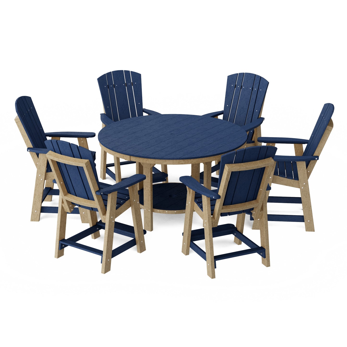 Heritage 7-Piece Round Counter Height Dining Set
