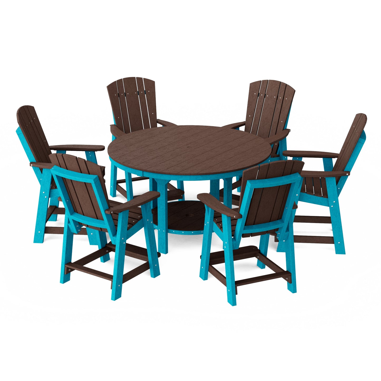 Heritage 7-Piece Round Counter Height Dining Set