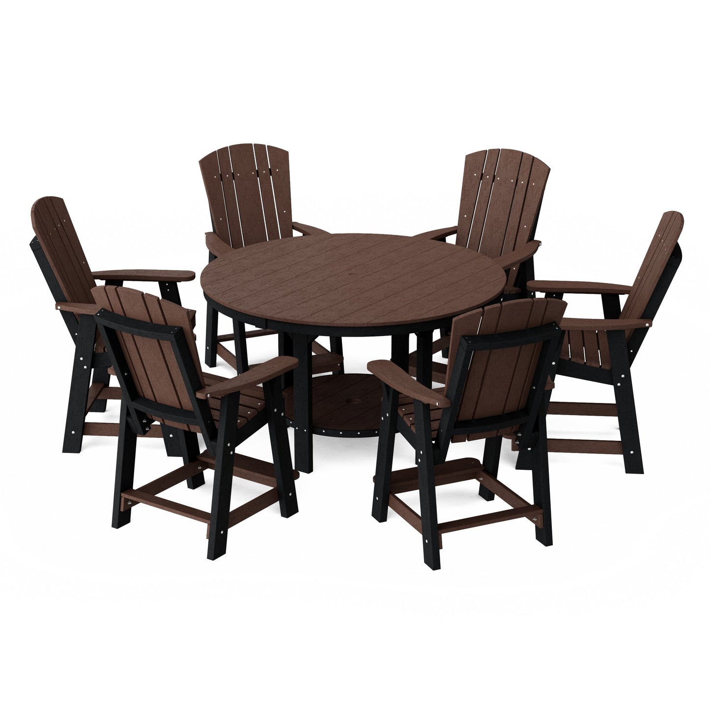 Heritage 7-Piece Round Counter Height Dining Set