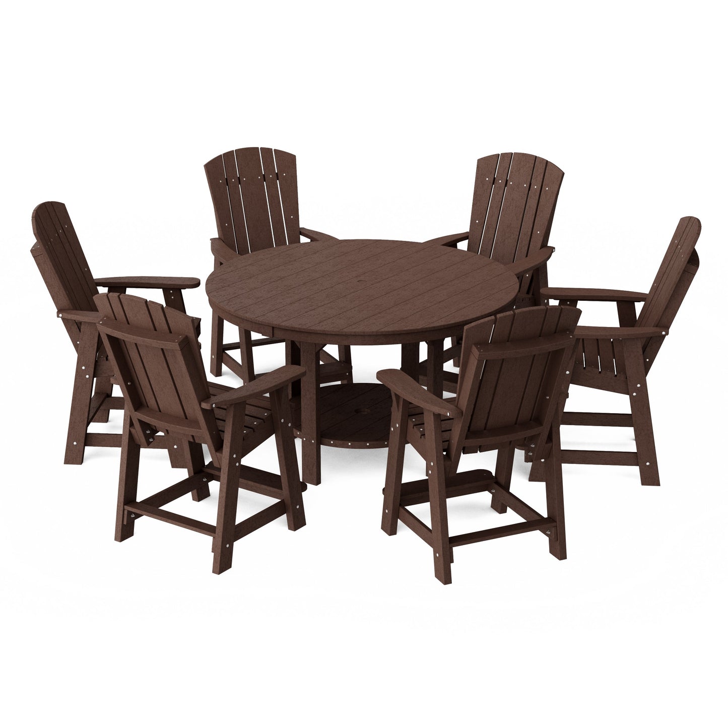 Heritage 7-Piece Round Counter Height Dining Set