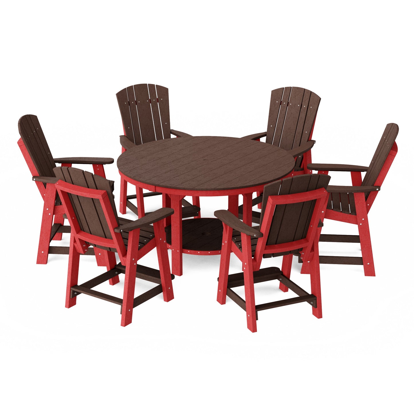 Heritage 7-Piece Round Counter Height Dining Set