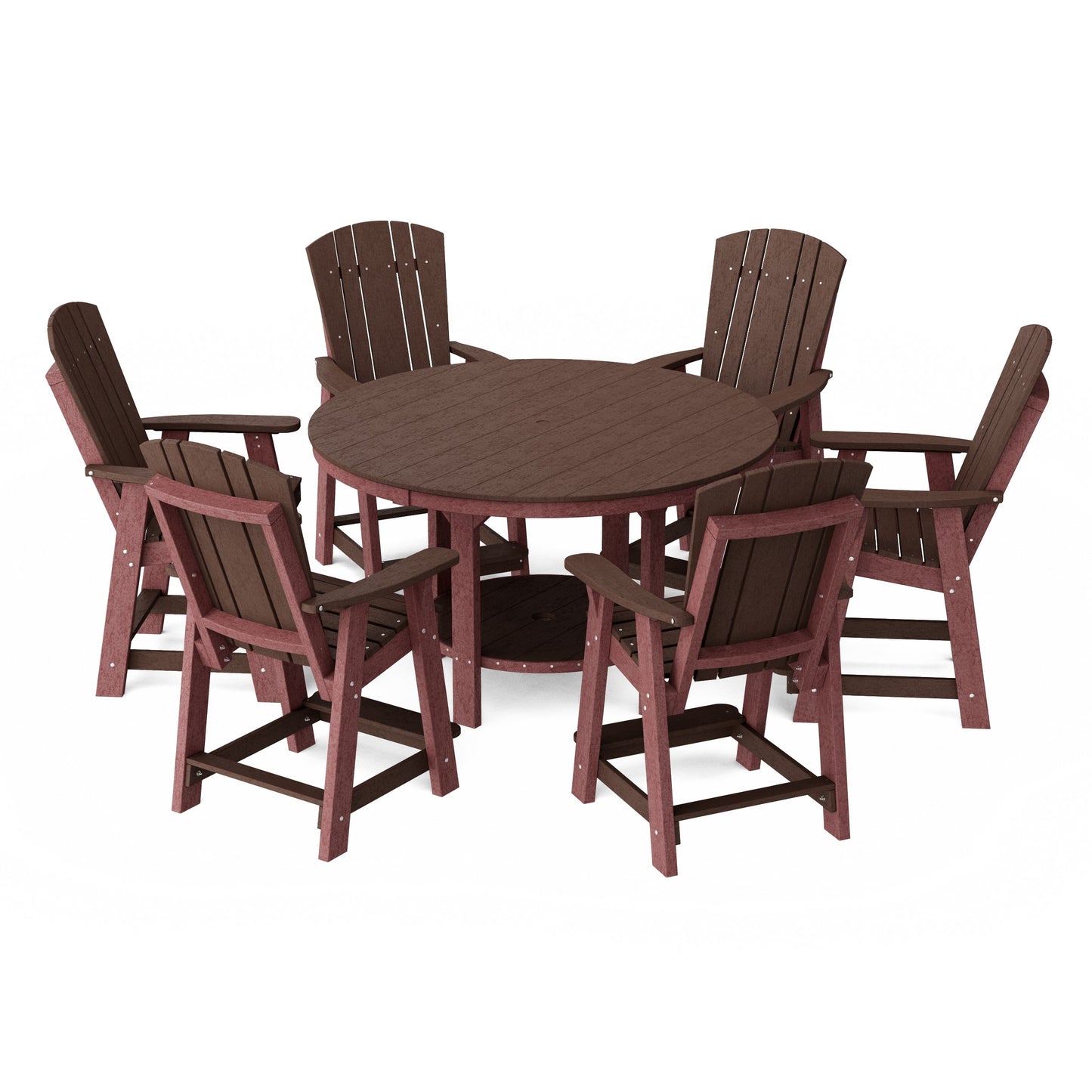 Heritage 7-Piece Round Counter Height Dining Set