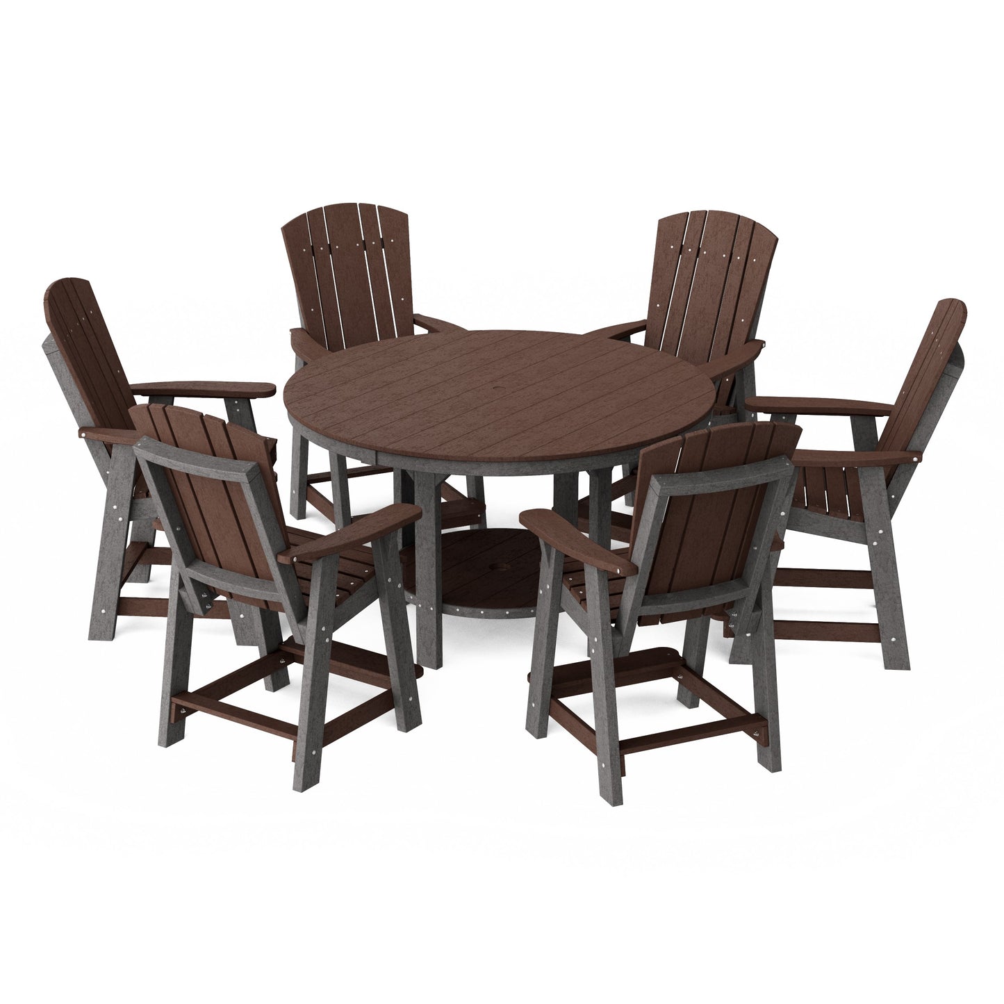 Heritage 7-Piece Round Counter Height Dining Set