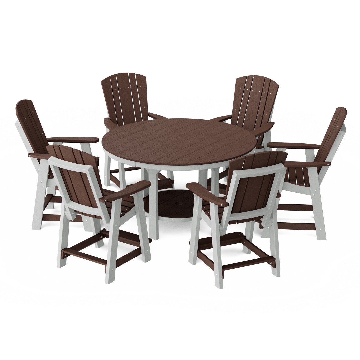 Heritage 7-Piece Round Counter Height Dining Set