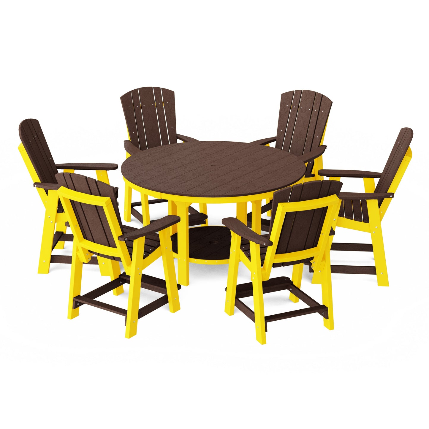 Heritage 7-Piece Round Counter Height Dining Set