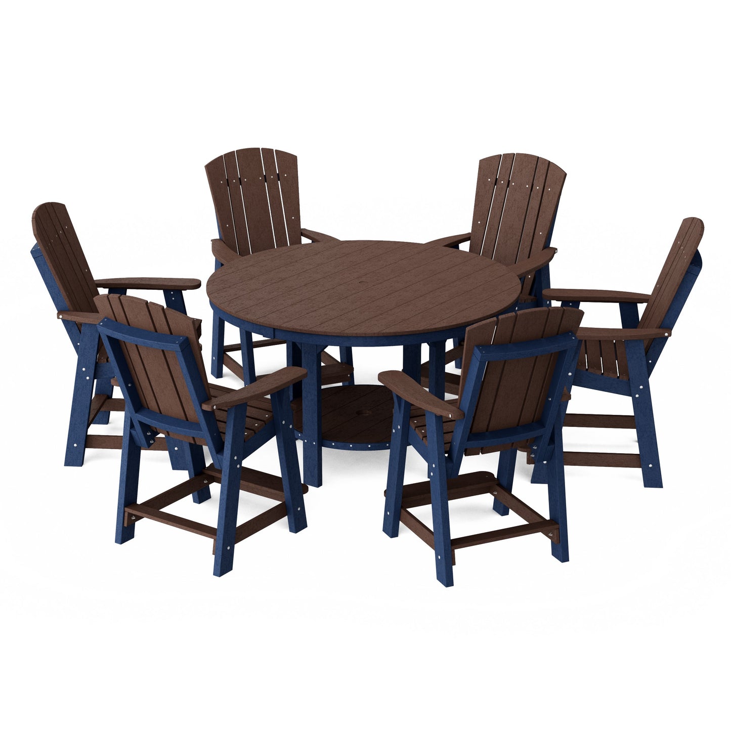 Heritage 7-Piece Round Counter Height Dining Set