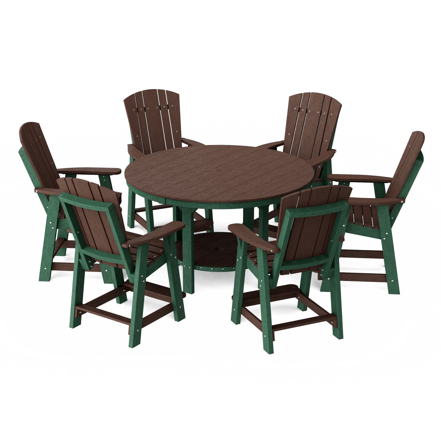 Heritage 7-Piece Round Counter Height Dining Set