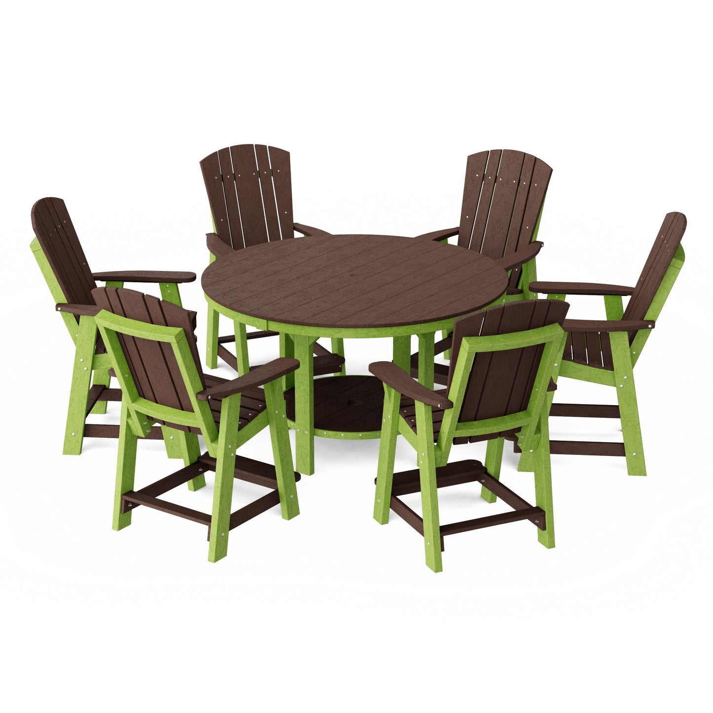 Heritage 7-Piece Round Counter Height Dining Set