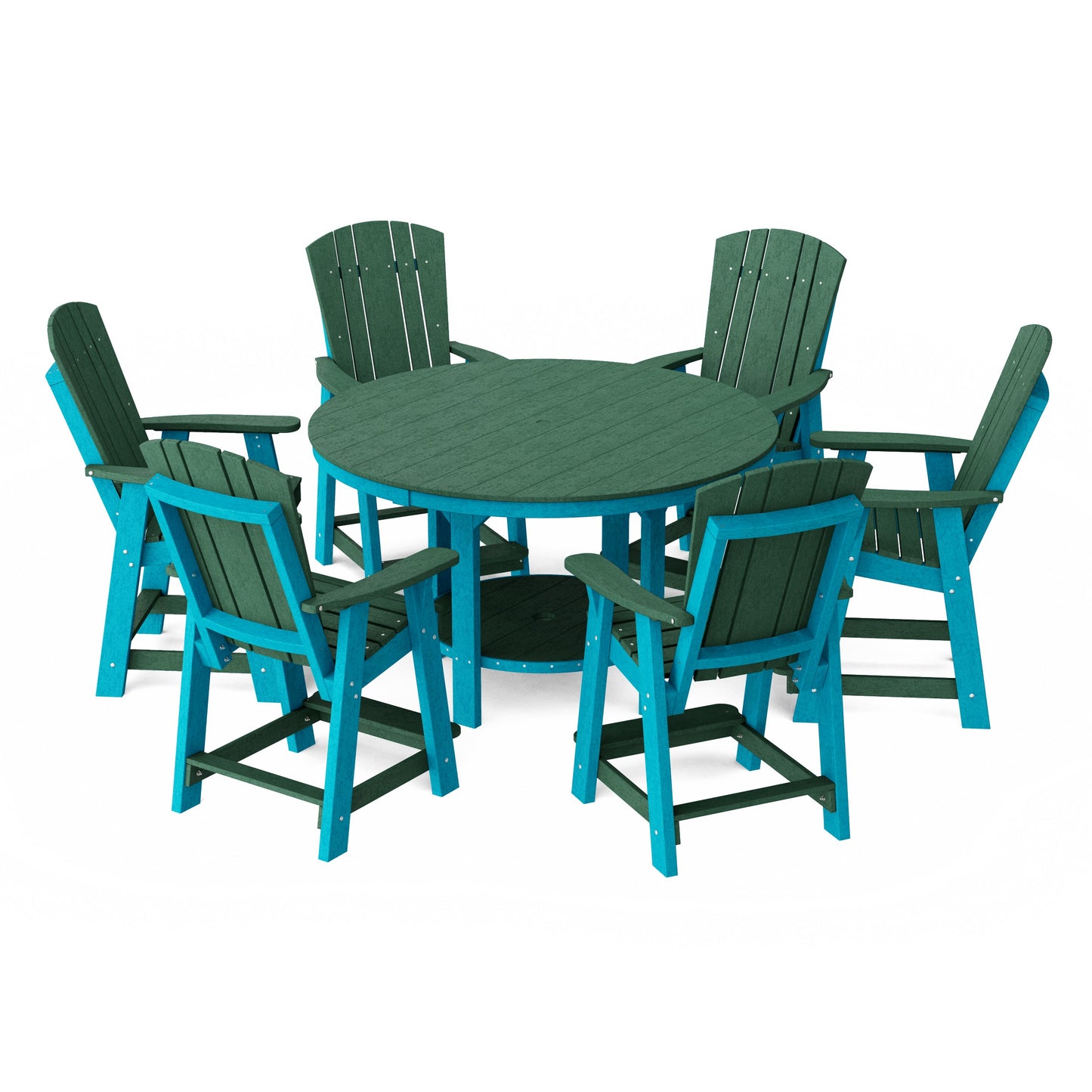 Heritage 7-Piece Round Counter Height Dining Set