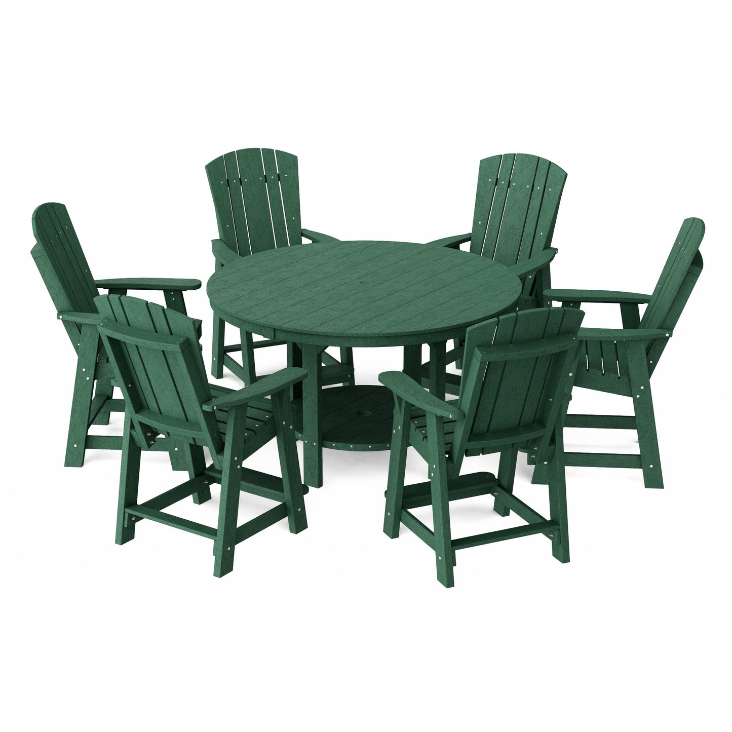 Heritage 7-Piece Round Counter Height Dining Set
