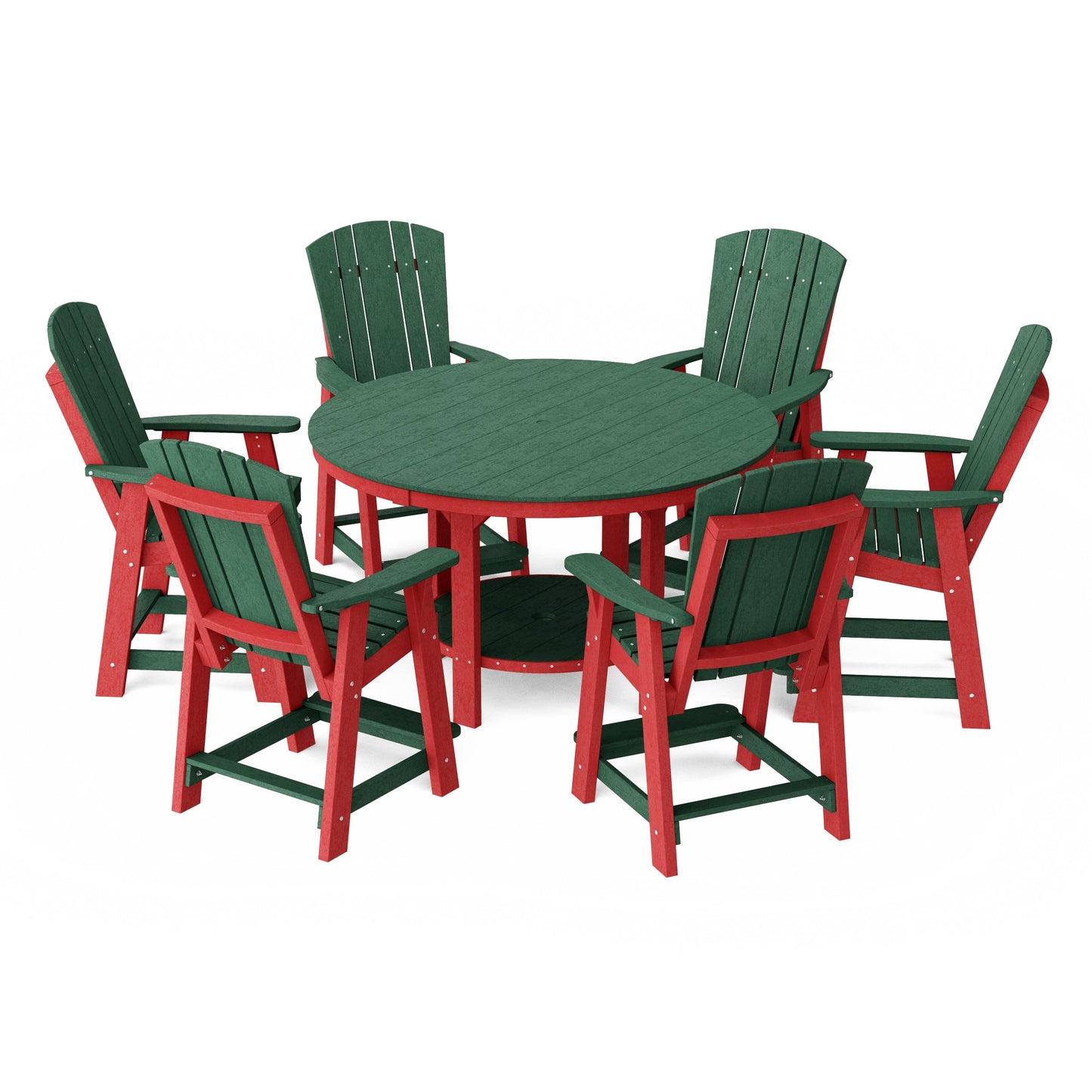 Heritage 7-Piece Round Counter Height Dining Set