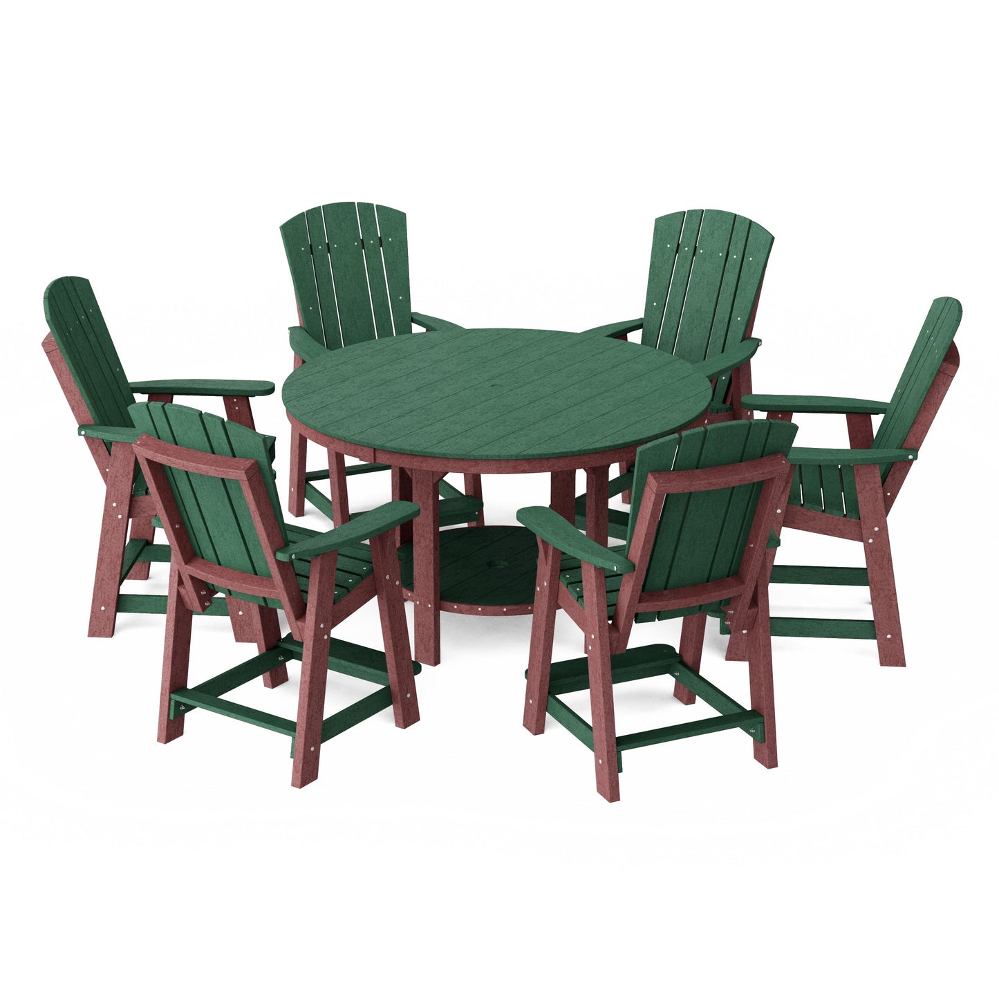 Heritage 7-Piece Round Counter Height Dining Set