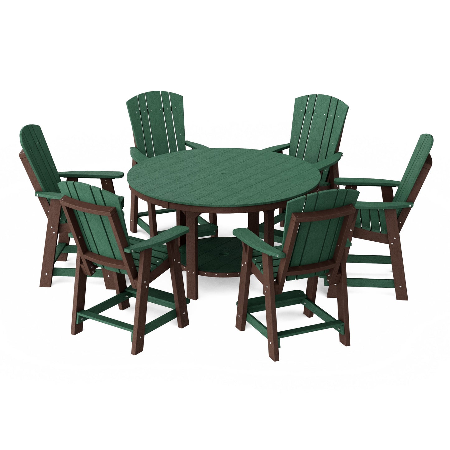 Heritage 7-Piece Round Counter Height Dining Set