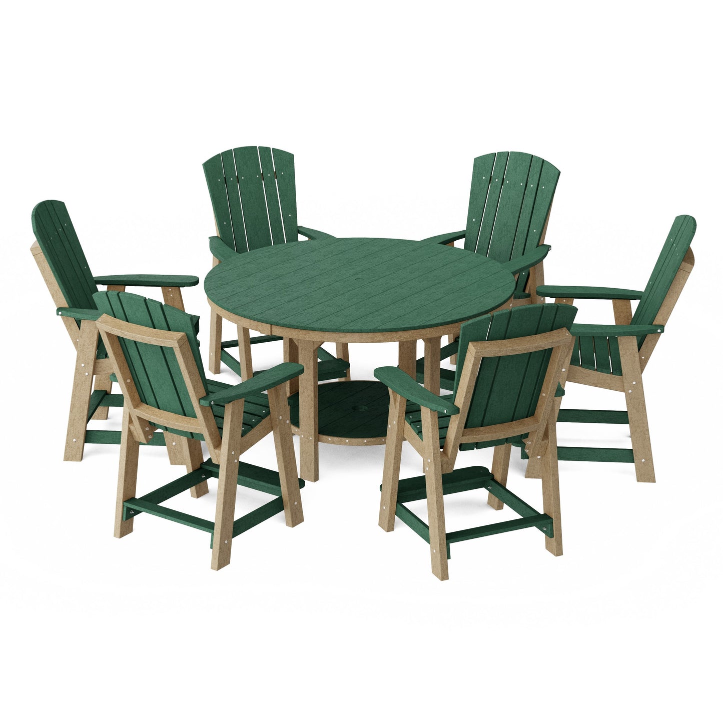 Heritage 7-Piece Round Counter Height Dining Set