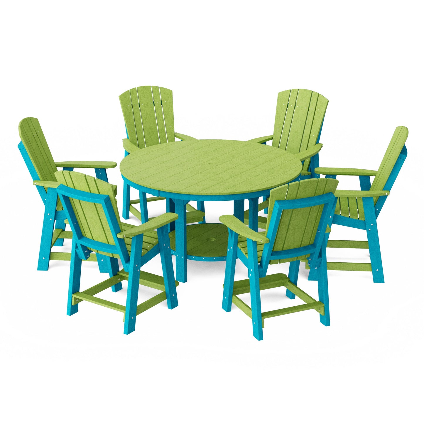 Heritage 7-Piece Round Counter Height Dining Set