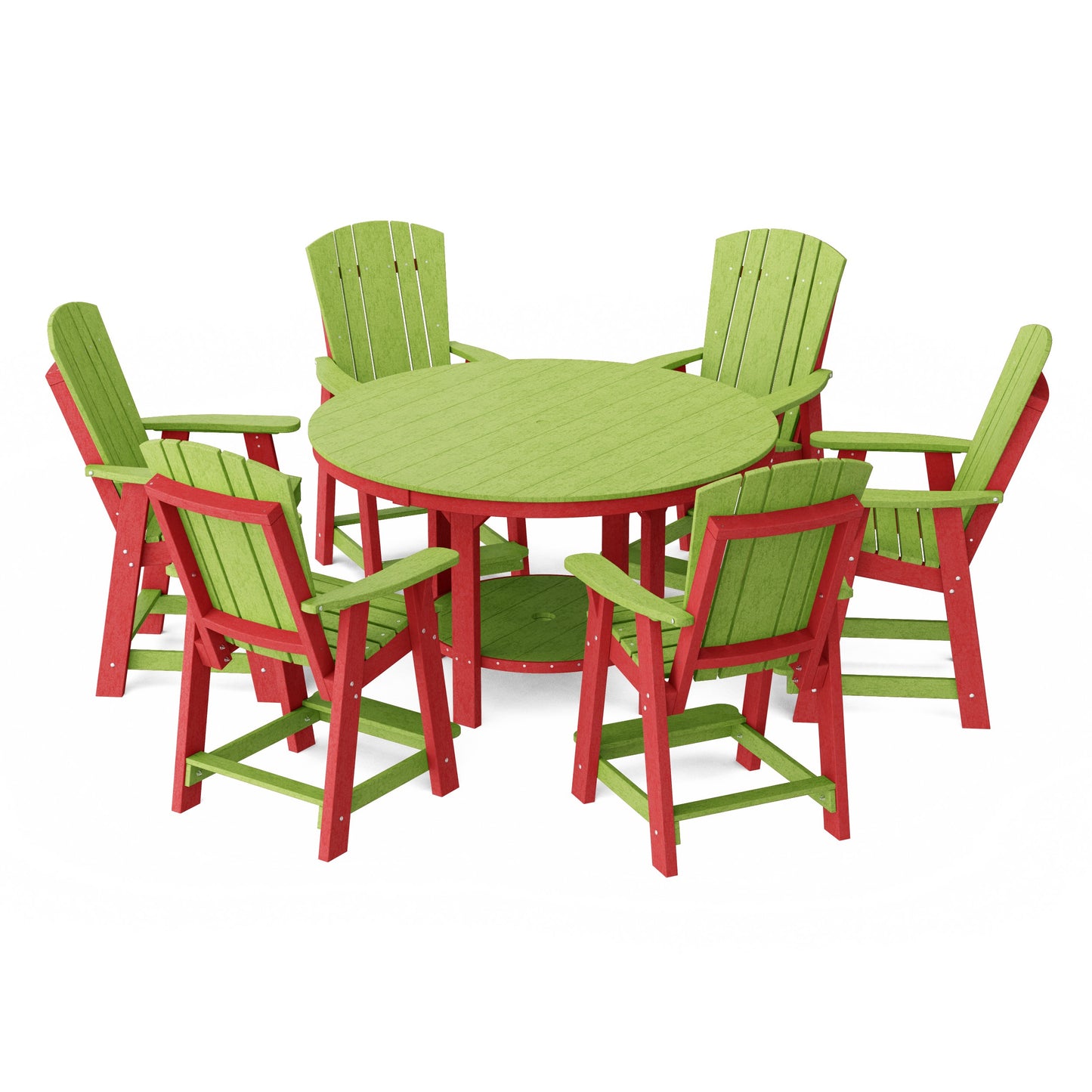 Heritage 7-Piece Round Counter Height Dining Set