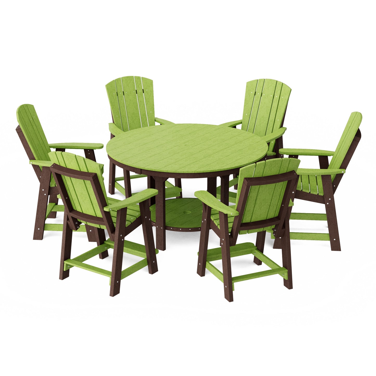 Heritage 7-Piece Round Counter Height Dining Set