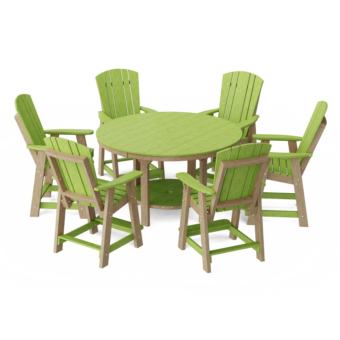 Heritage 7-Piece Round Counter Height Dining Set