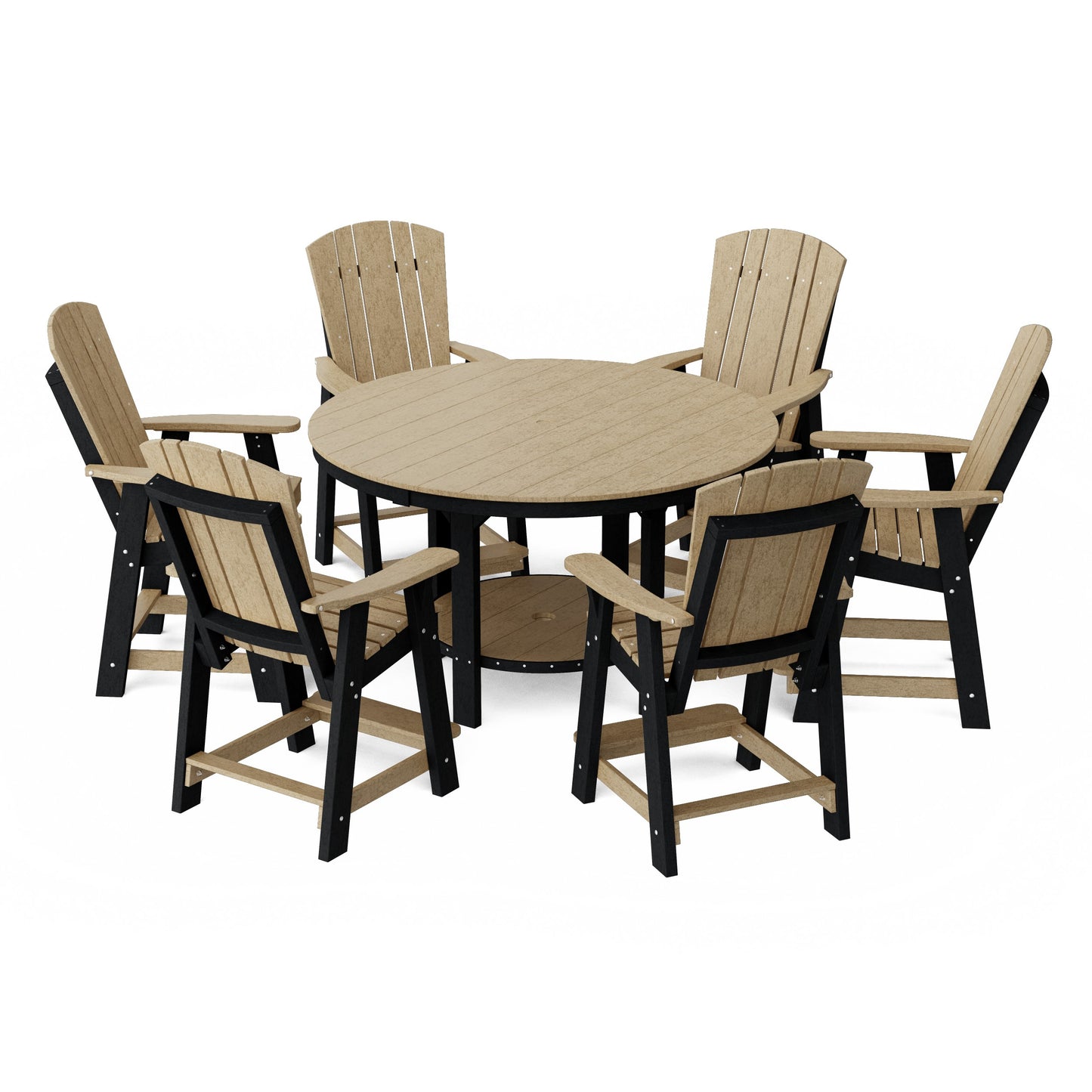Heritage 7-Piece Round Counter Height Dining Set