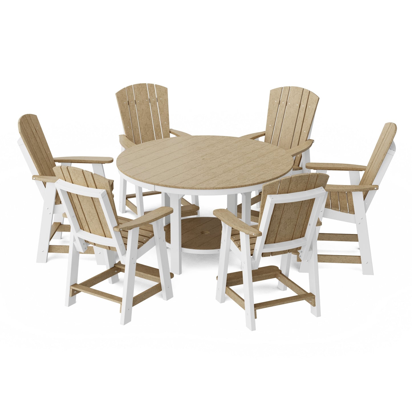 Heritage 7-Piece Round Counter Height Dining Set