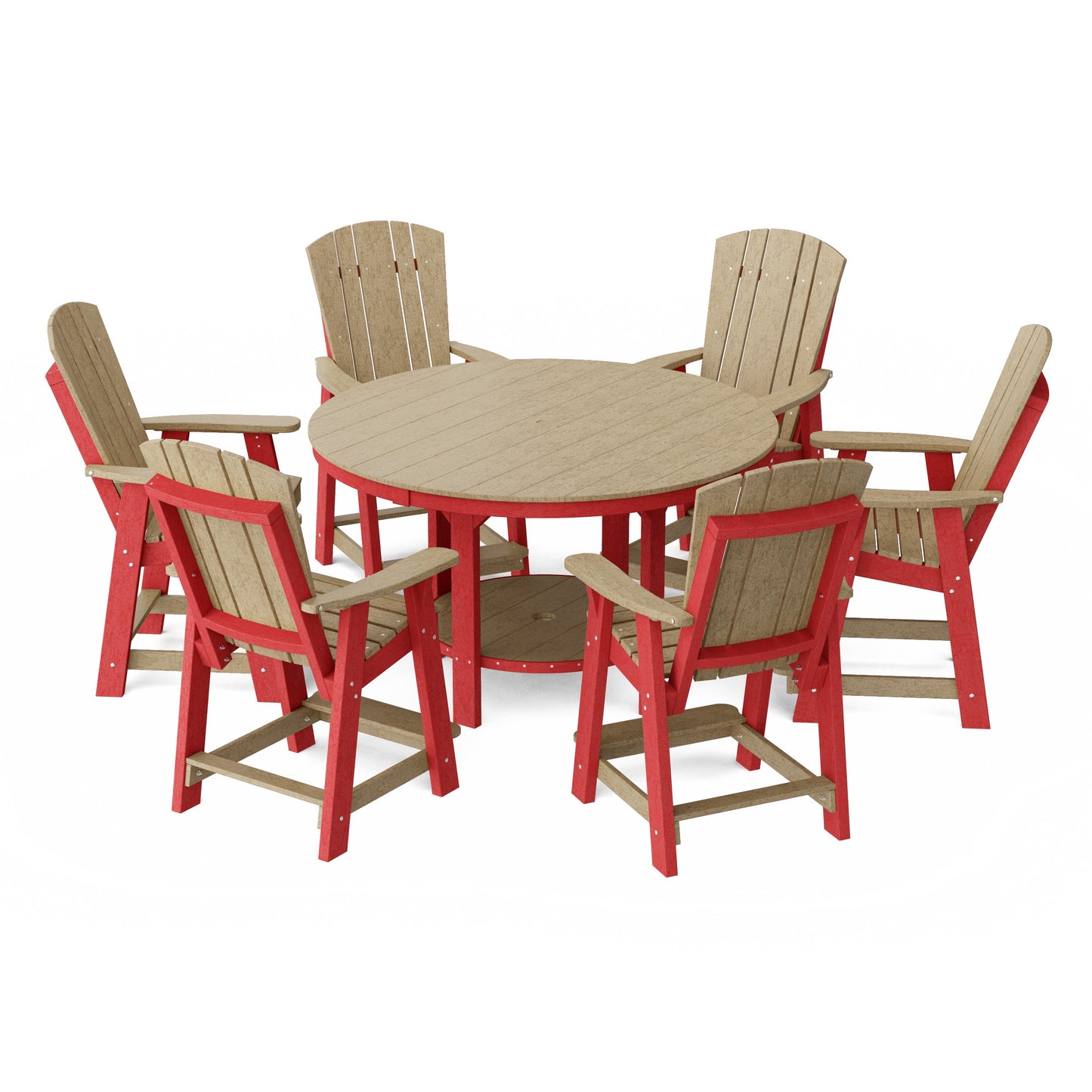 Heritage 7-Piece Round Counter Height Dining Set
