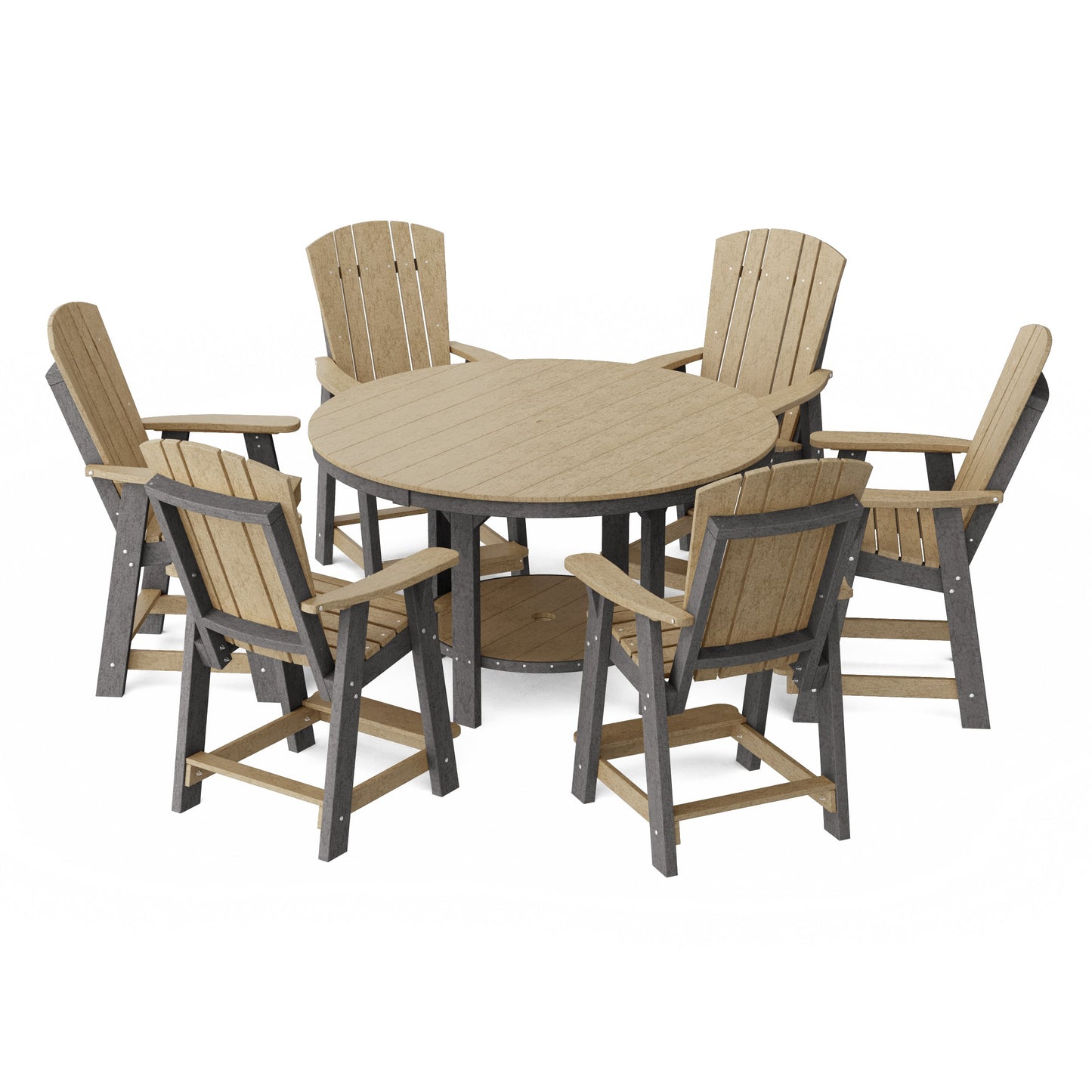 Heritage 7-Piece Round Counter Height Dining Set