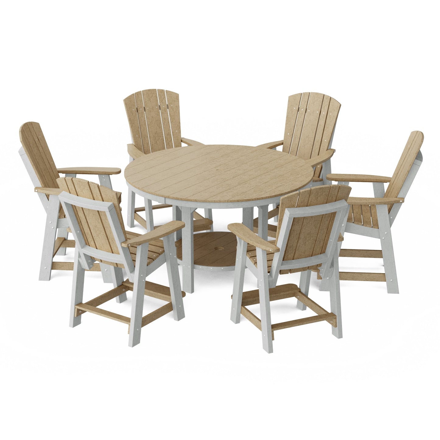 Heritage 7-Piece Round Counter Height Dining Set