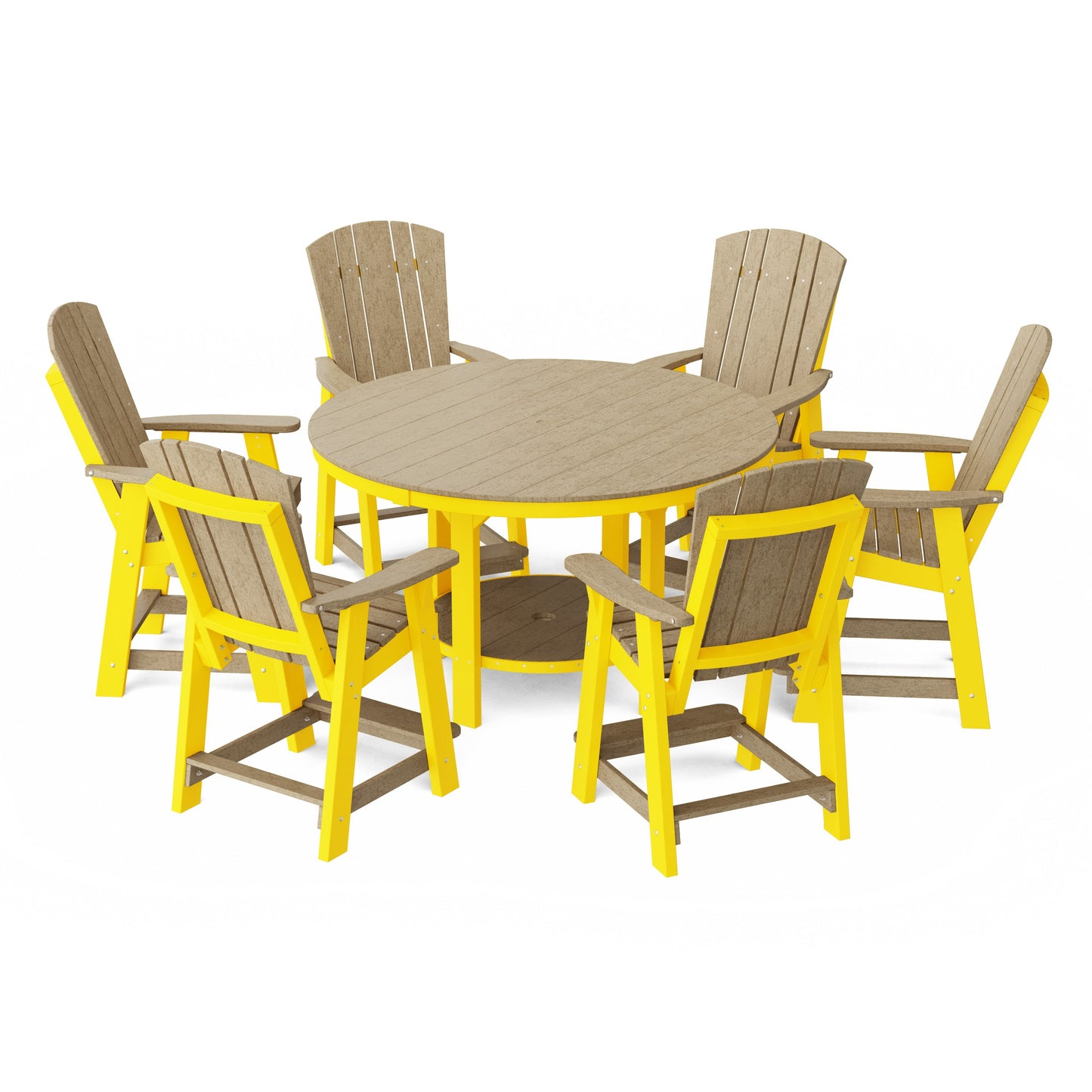 Heritage 7-Piece Round Counter Height Dining Set